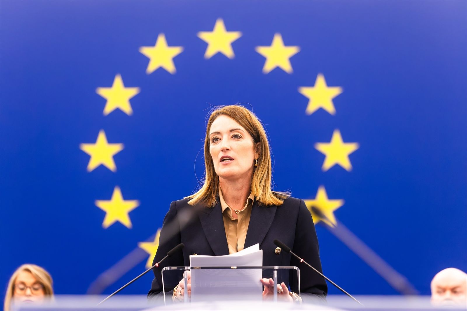 Roberta Metsola, presidenta del Parlamento Europeo