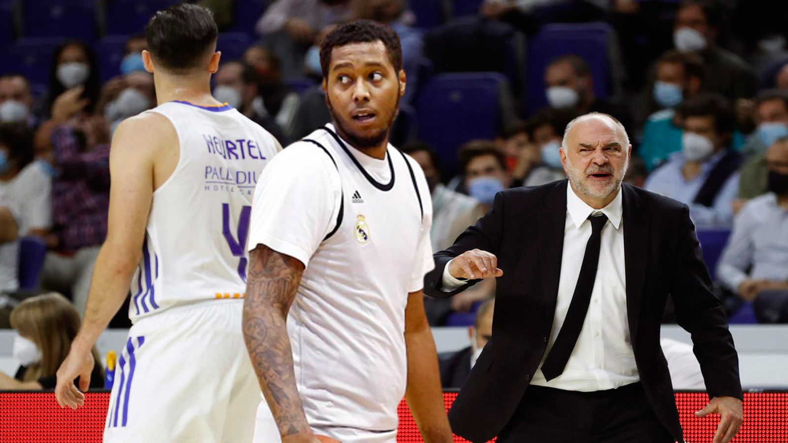 Trey Thompkins y Heurtel, apartados del Real Madrid
