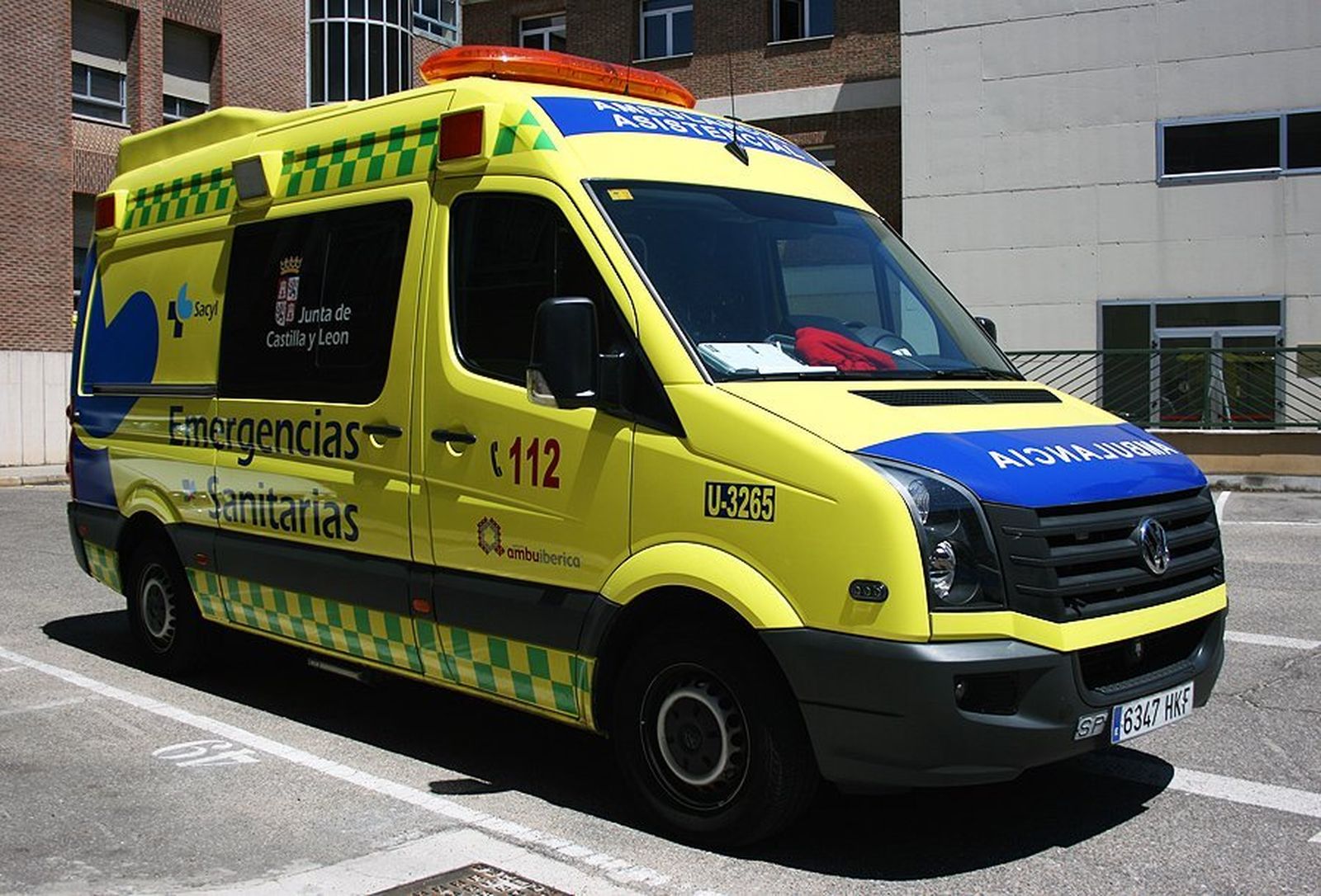 Ambulancia del 112 en Castilla y León