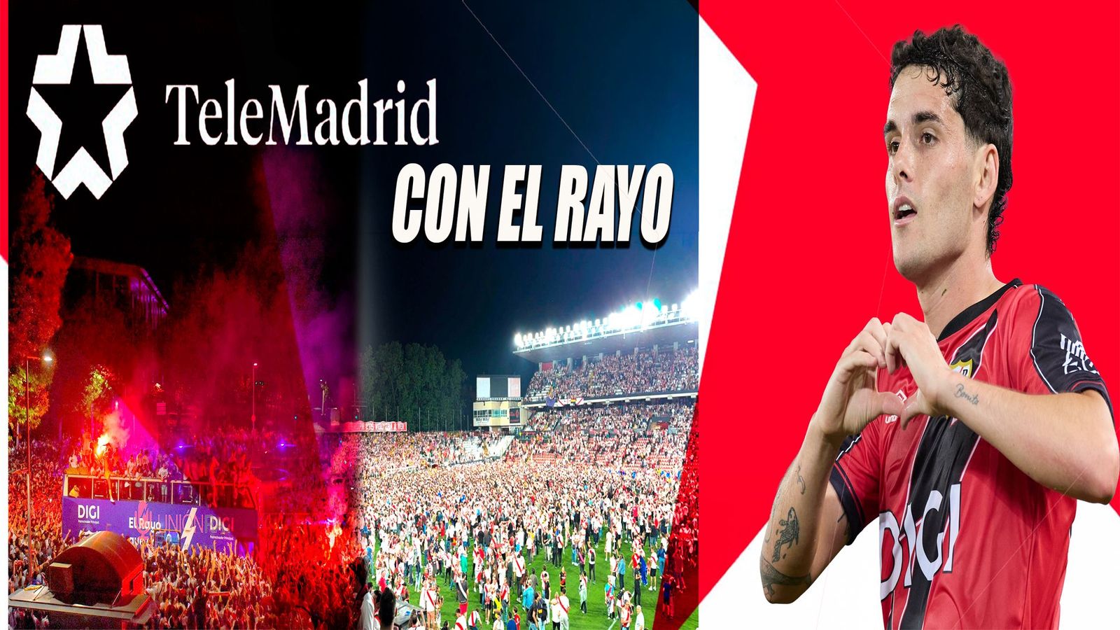 Telemadrid se vuelca con el Rayo Vallecano en una final histórica