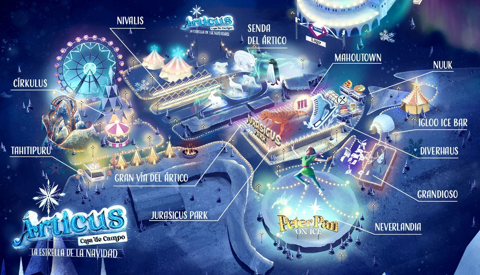 Árticus, así es el parque de atracciones de Navidad de Madrid