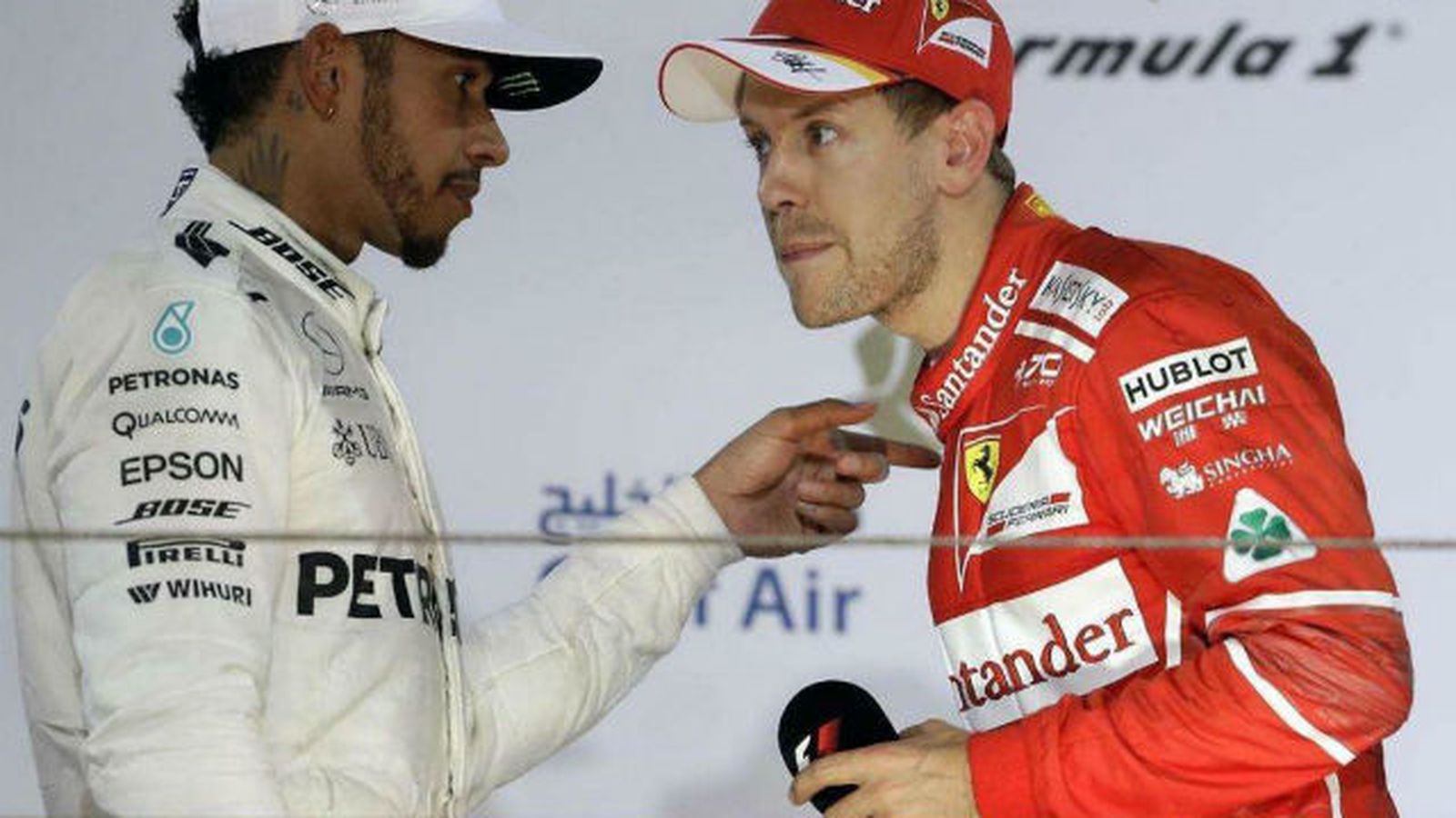 Lewis Hamilton y Sebastian Vettel