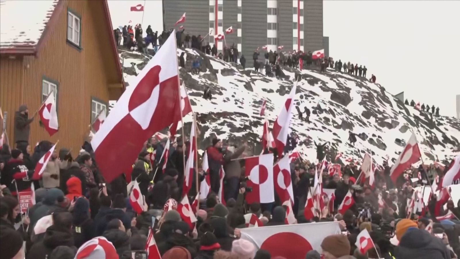 Protestas en Groenlandia.
