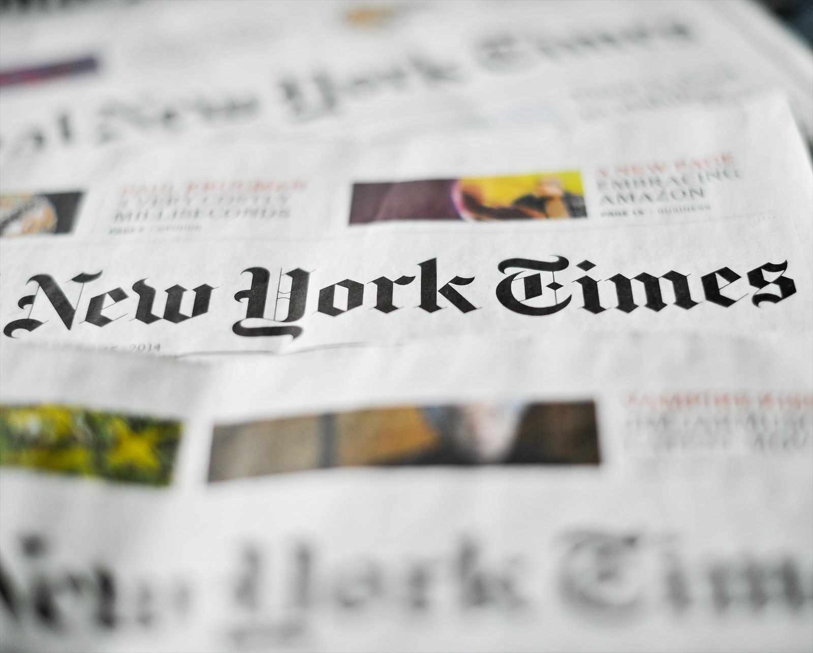 Varias ediciones en papel del periódico The New York Times