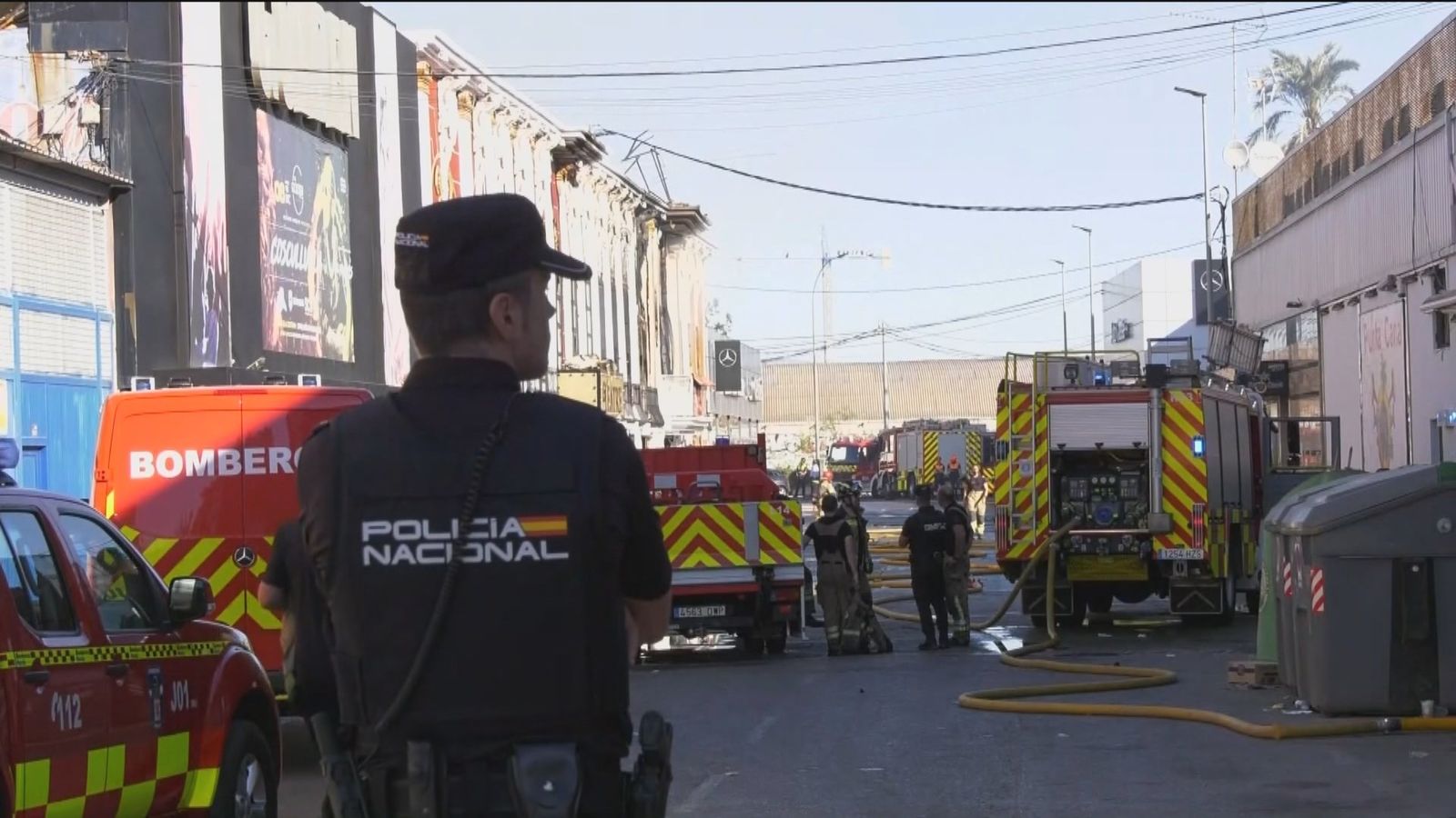 Incendio en una discoteca en Murcia