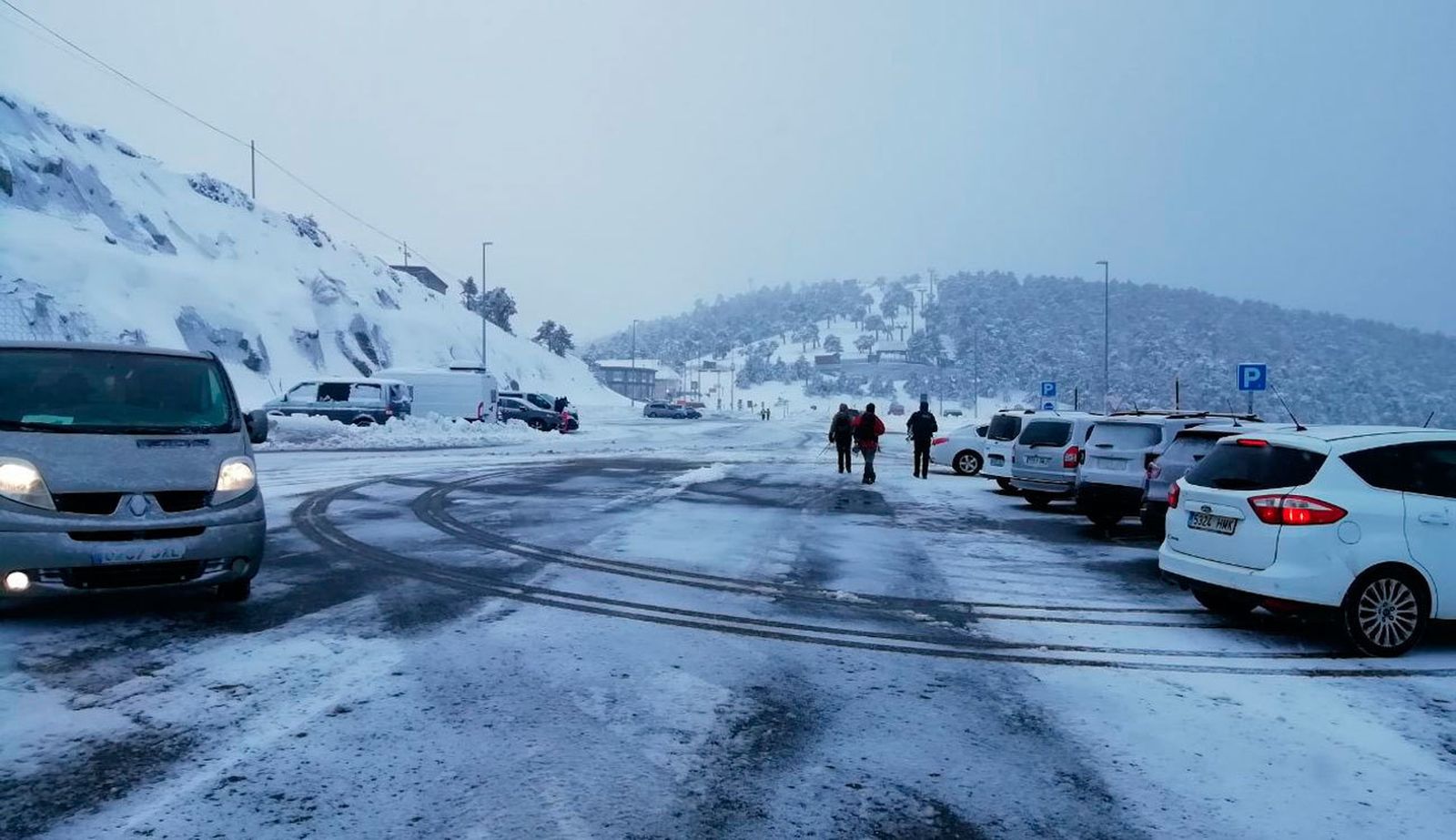 Nieve en la sierra de Madrid