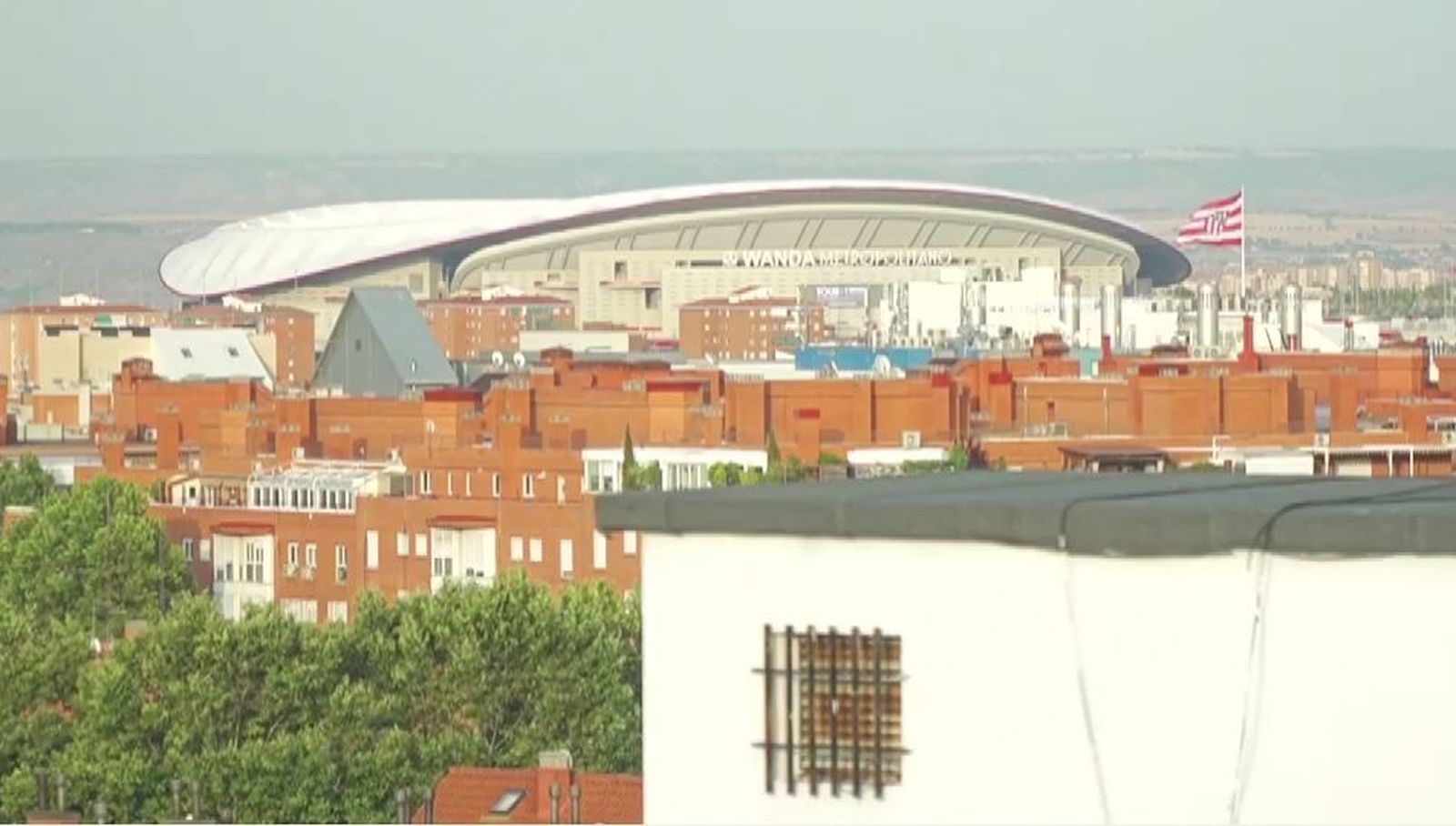 Y un detalle de las vistas que tiene desde su salón.