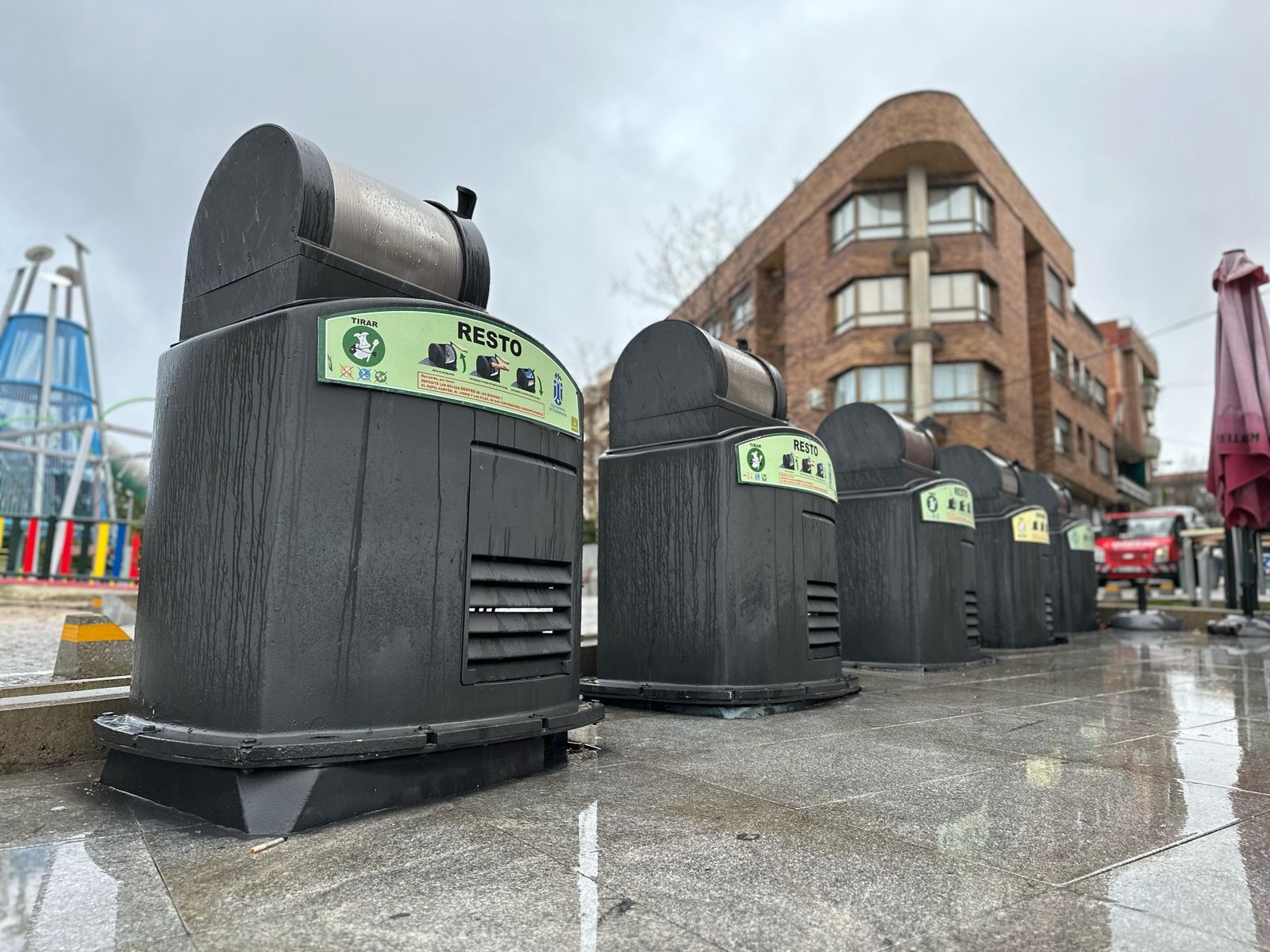 Buzones del sistema de recogida de residuos de Majadahonda