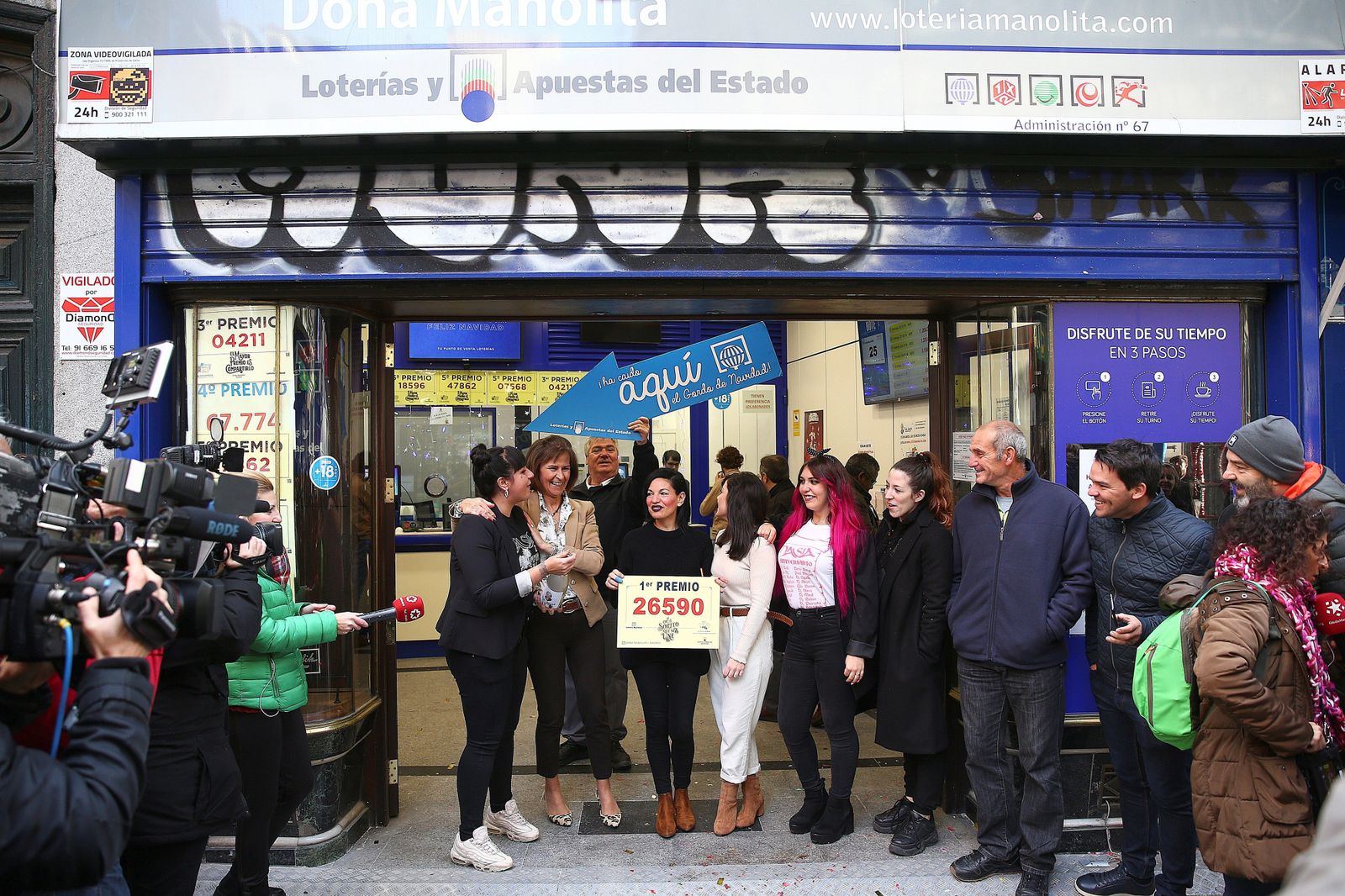 Concha de Doña Manolita nos habla del gordo que ha caído en esa administración