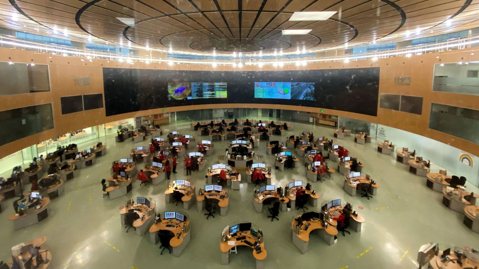 Sala de la sede de Emergencias Madrid