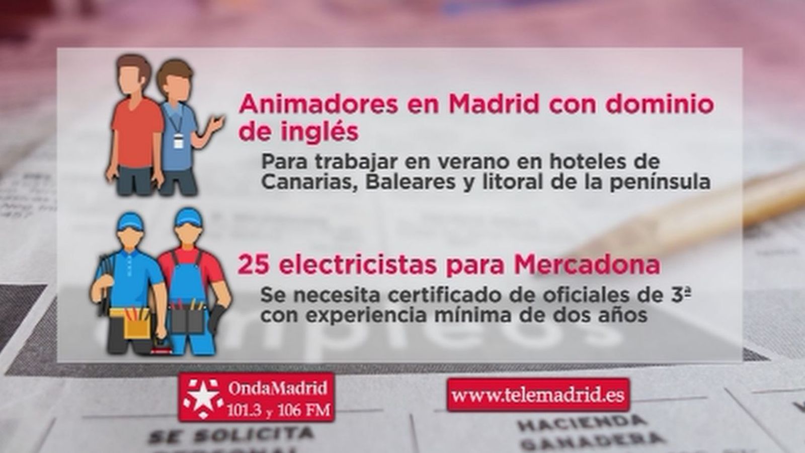 Una agencia busca animadores para trabajar en varios hoteles en verano