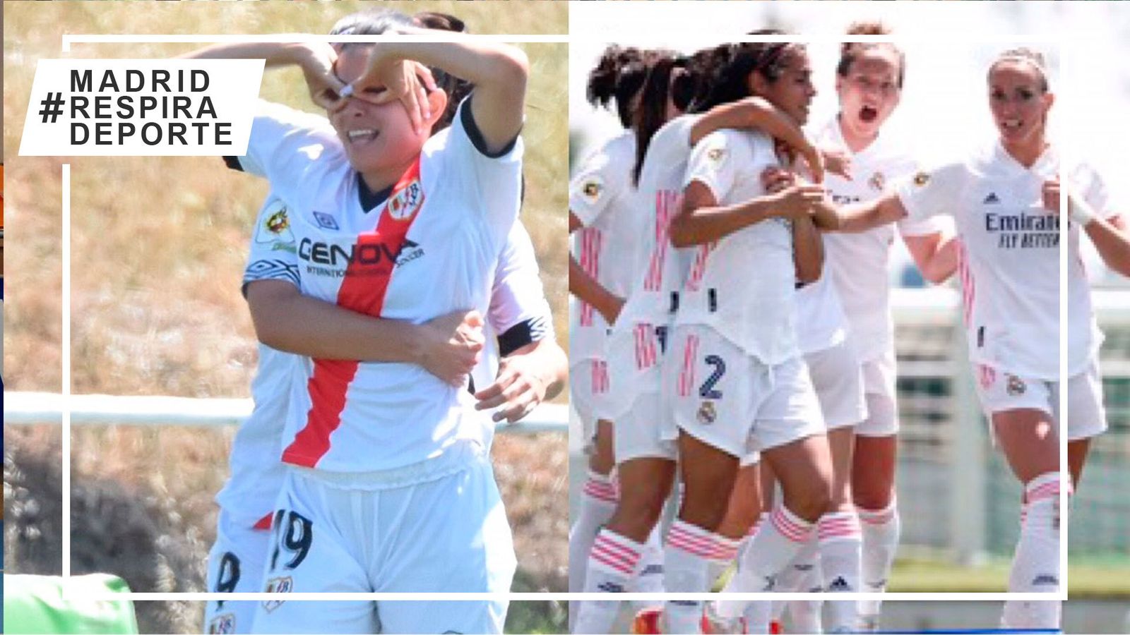 Rayo femenino y Real Madrid femenino