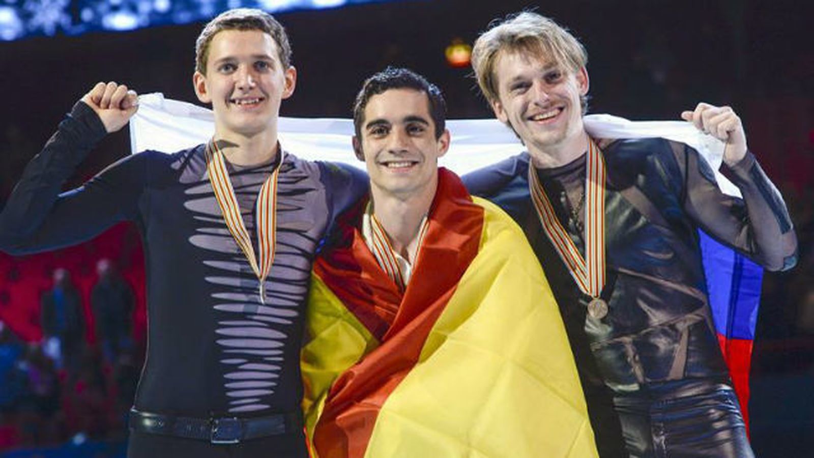 Javier Fernández, tricampeón de Europa