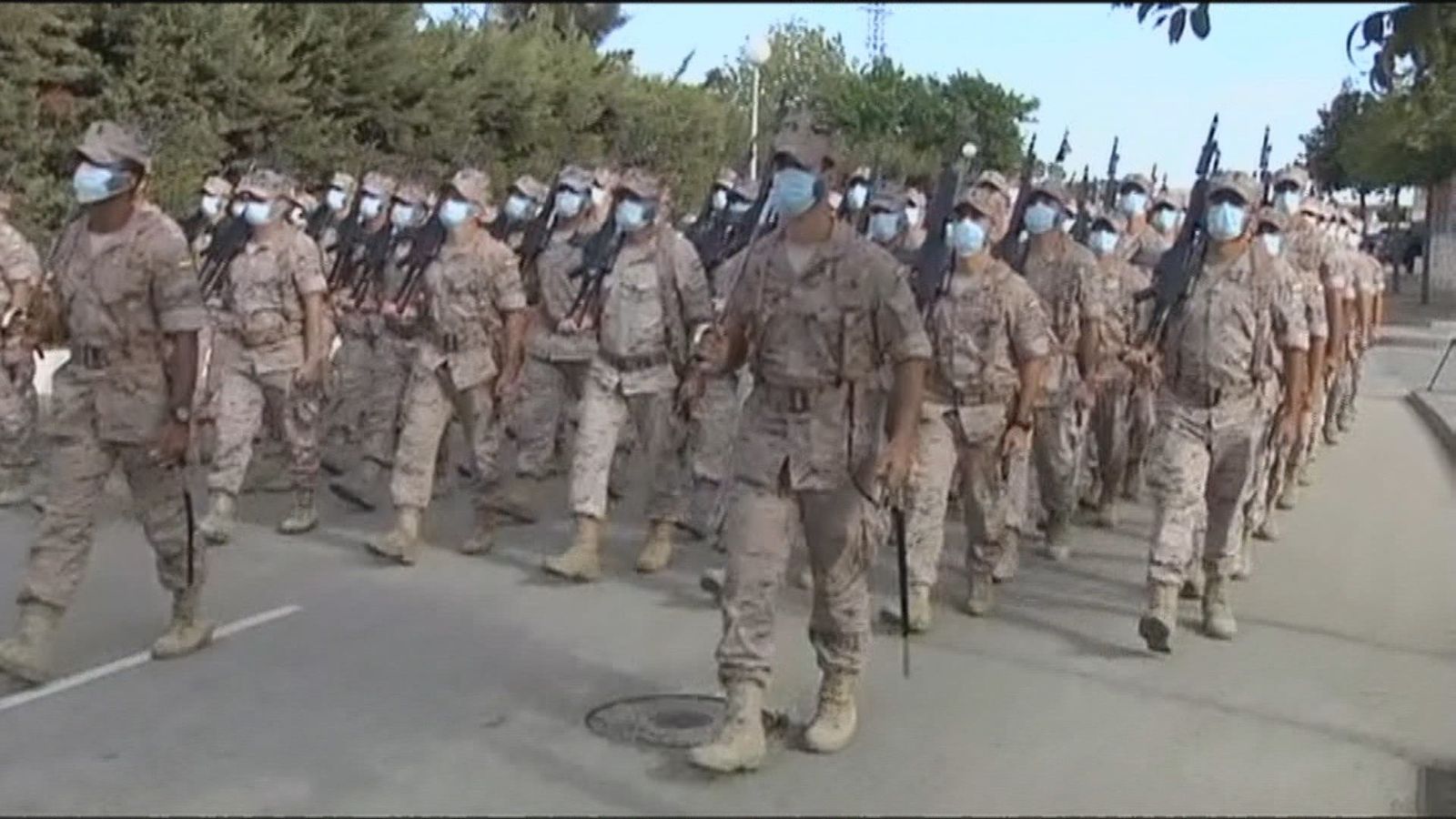Así se prepara la Infantería de Marina para el desfile militar del 12 de octubre