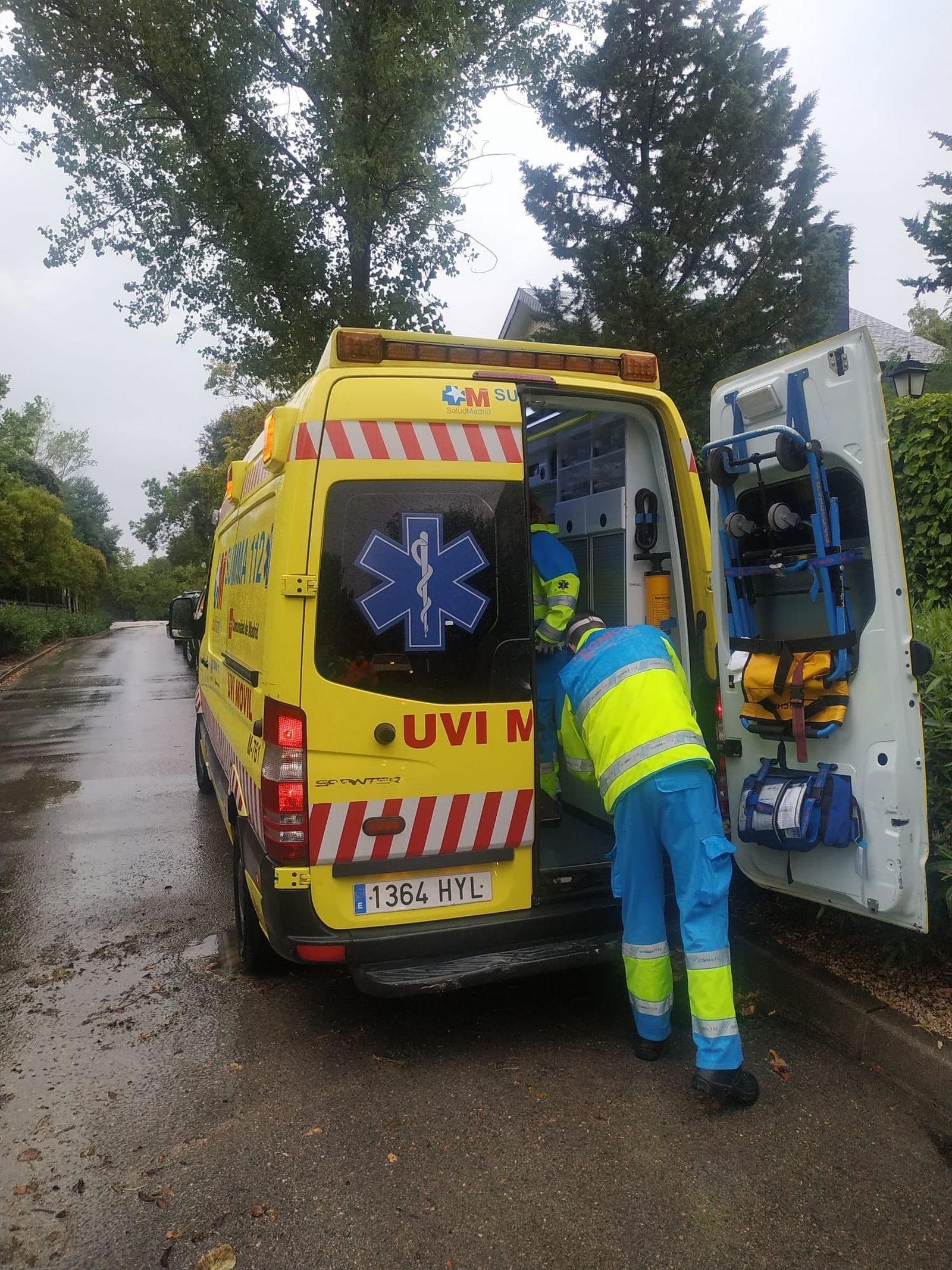 Atendido en Torrelodones tras caerle un rayo