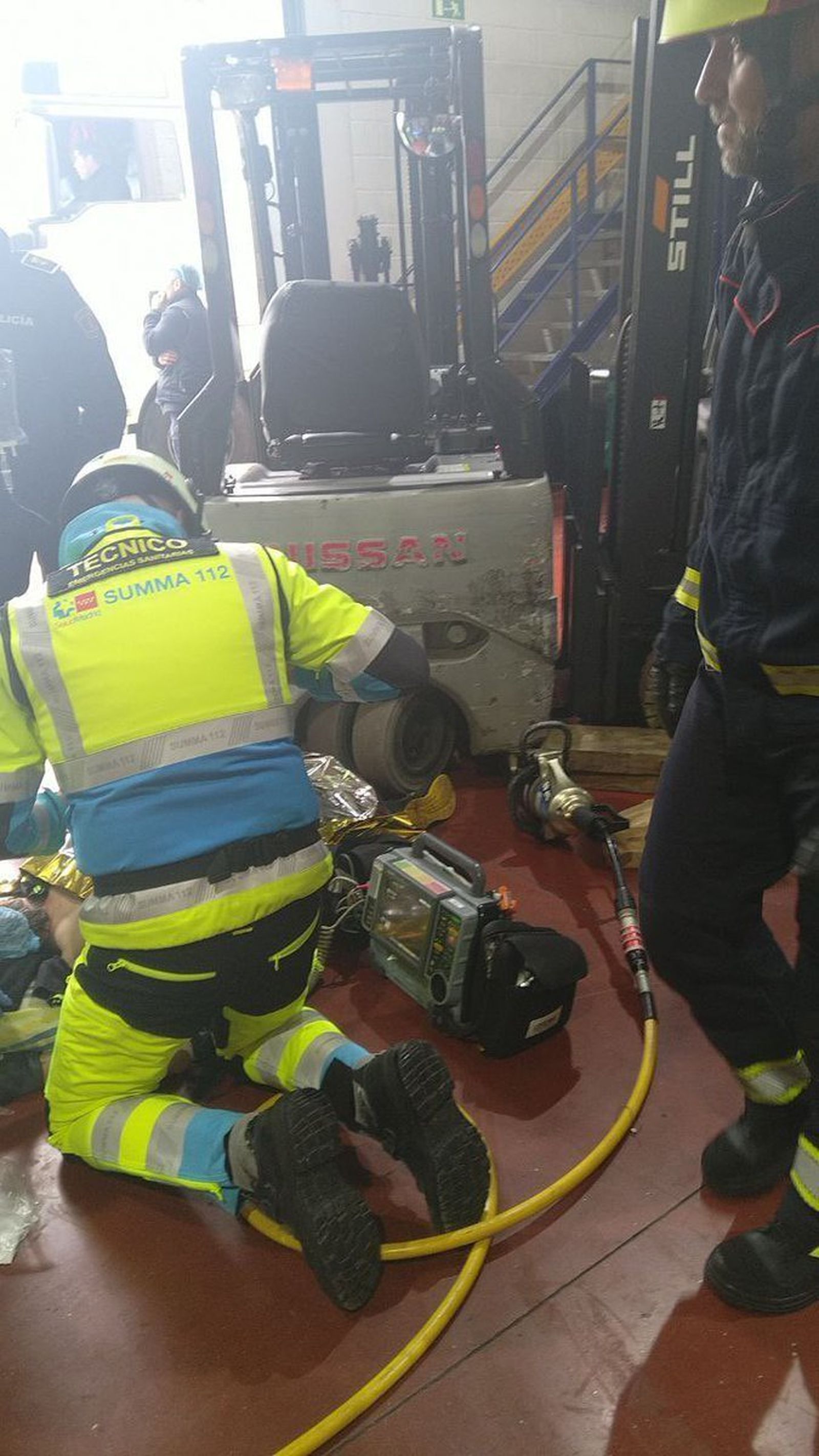 Accidente laboral en una nave de Villaviciosa de Odón