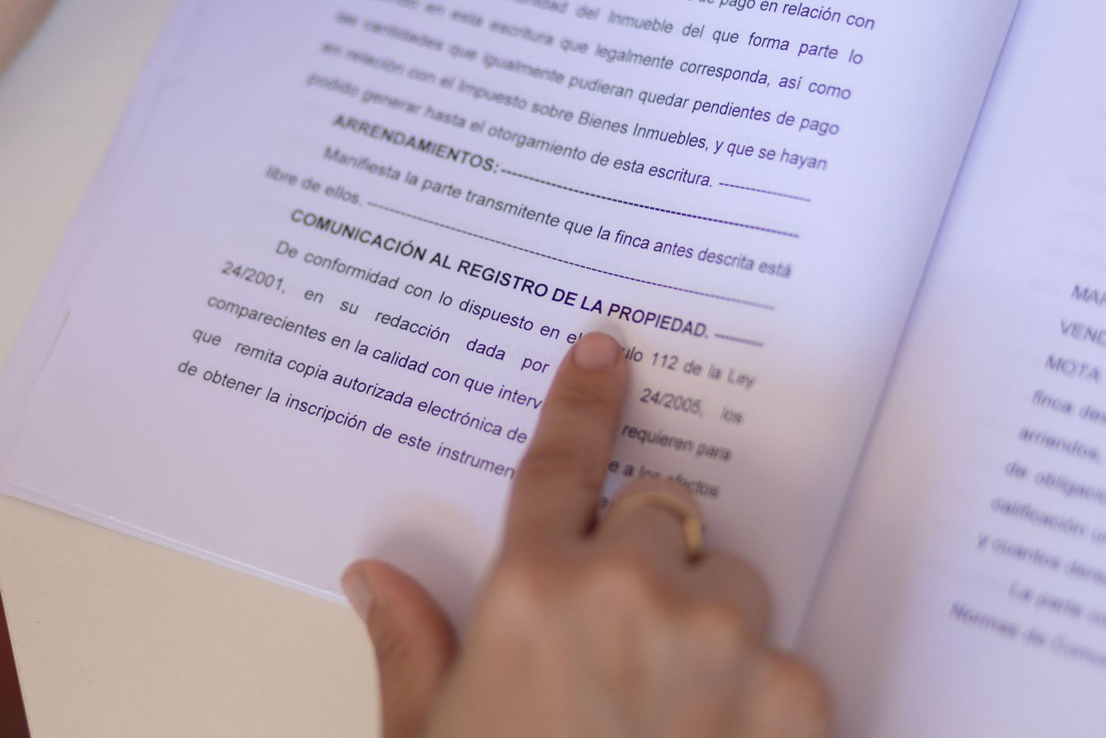 Escritura de compraventa de una hipoteca