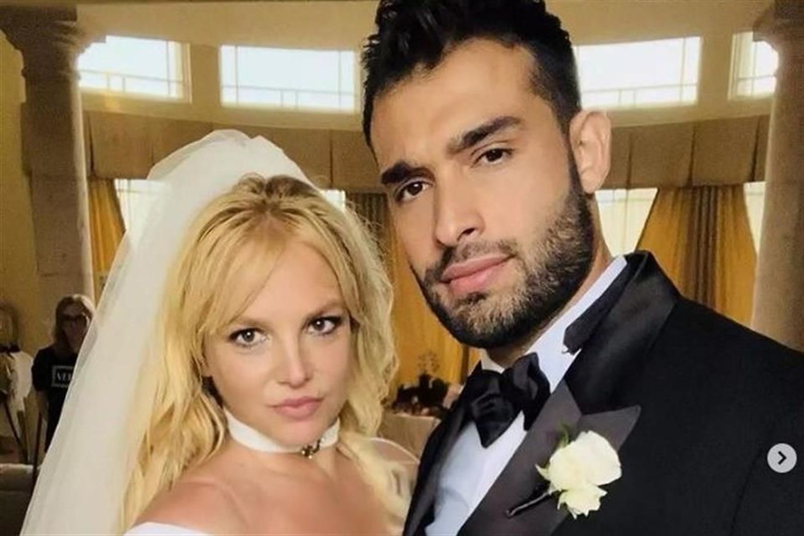 Britney Spears junto a Sam Asghari