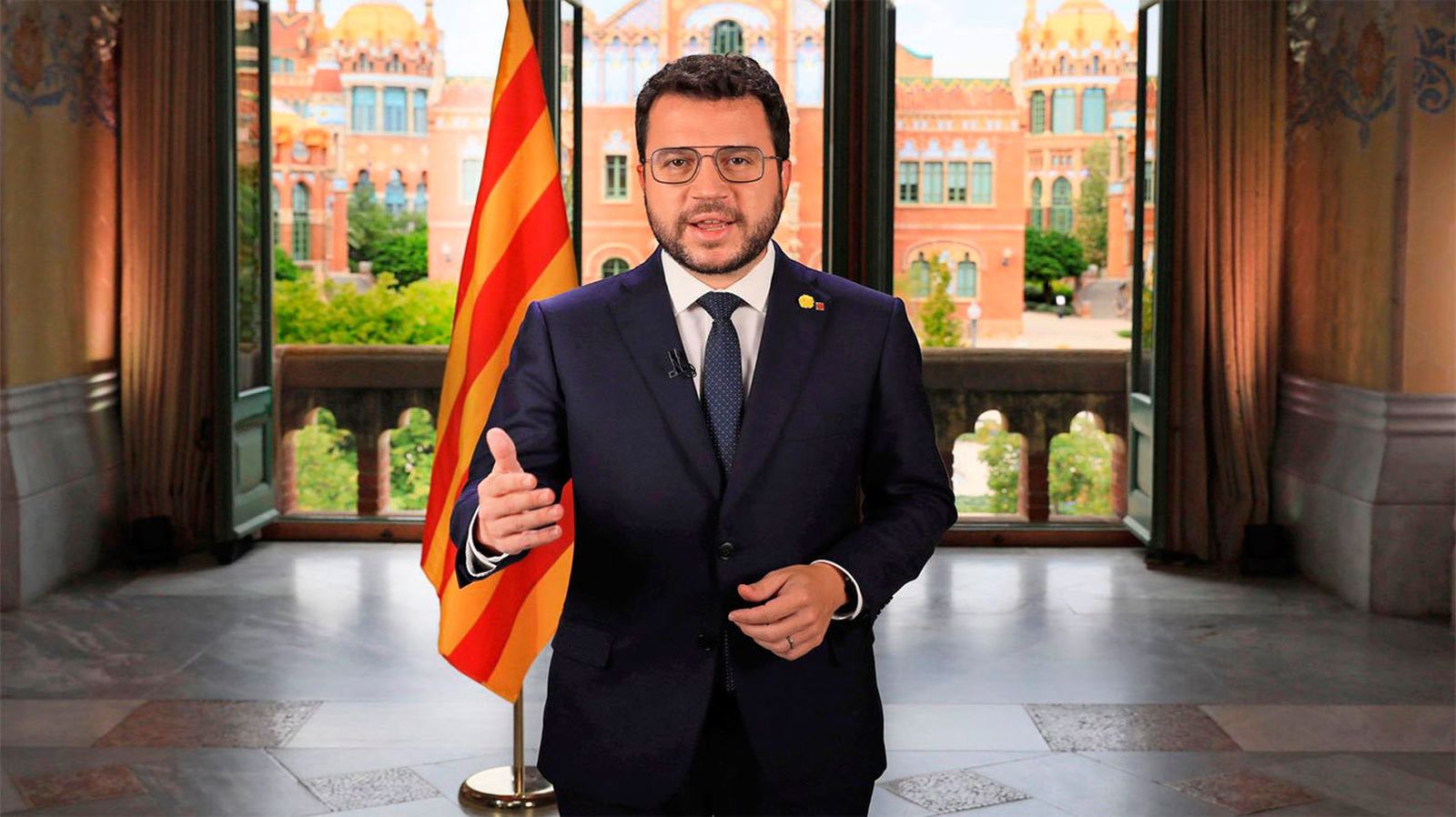 El presidente de la Generalitat, Pere Aragonès