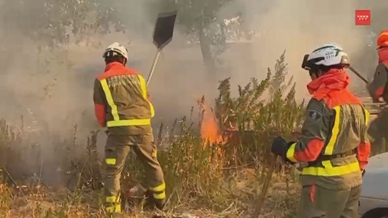 Madrid baja al nivel 1 en el incendio de Méntrida al considerar que el perímetro está "consolidado"