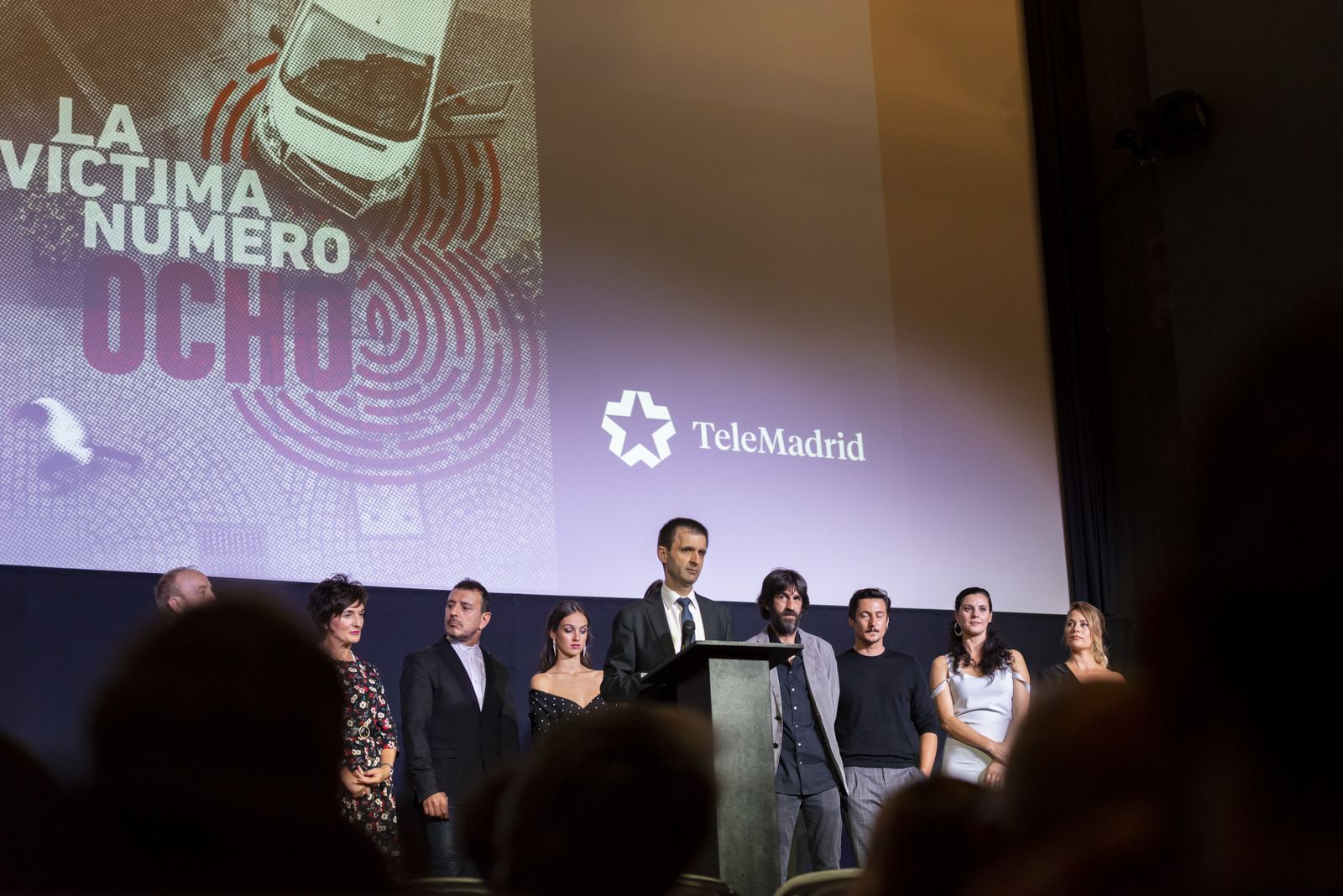 Premier de 'La víctima número ocho' en el Palacio de la Prensa