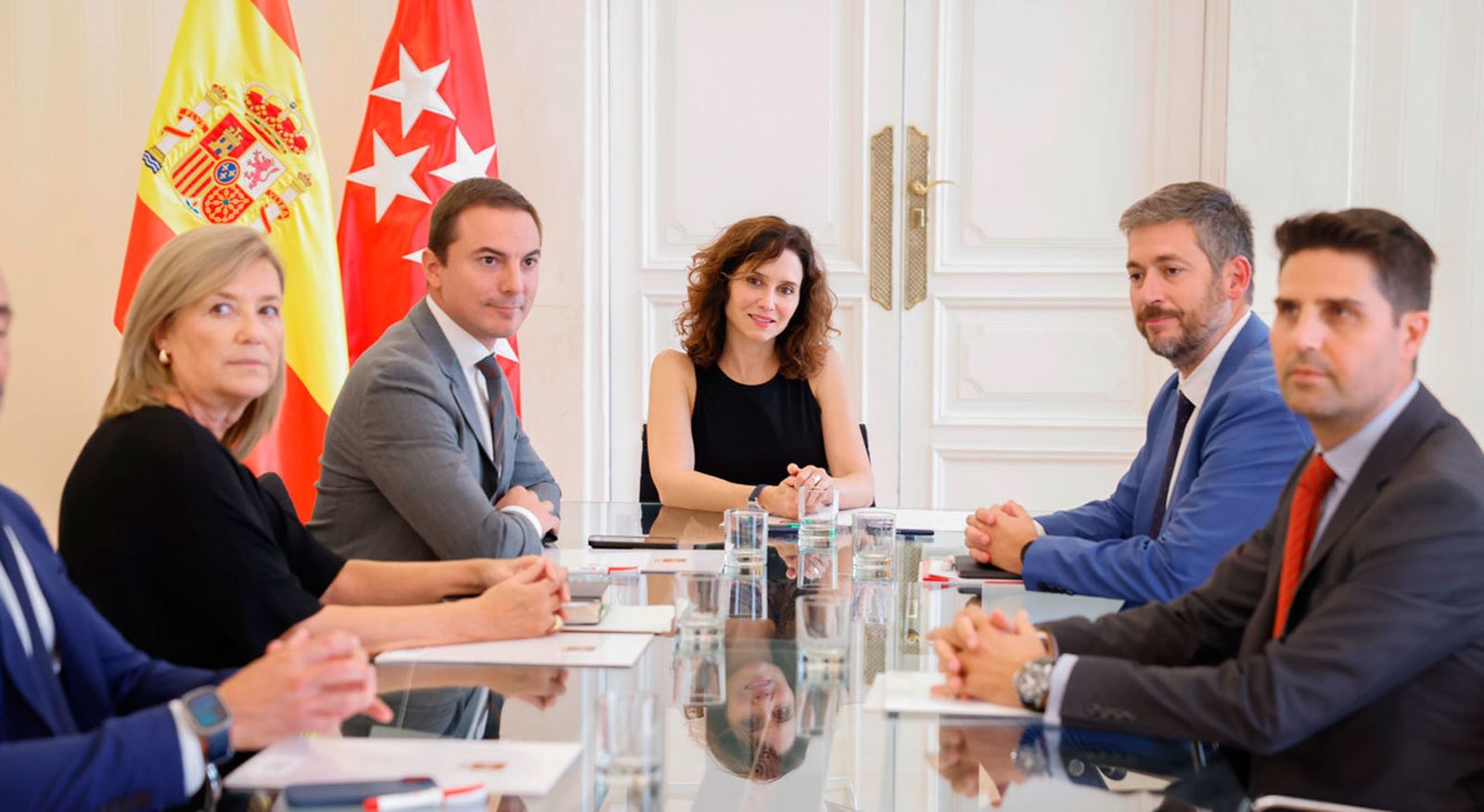 Ronda de entrevistas de Díaz Ayuso con los portavoces parlamentarios de la Asamblea de Madrid al comienzo del curso político