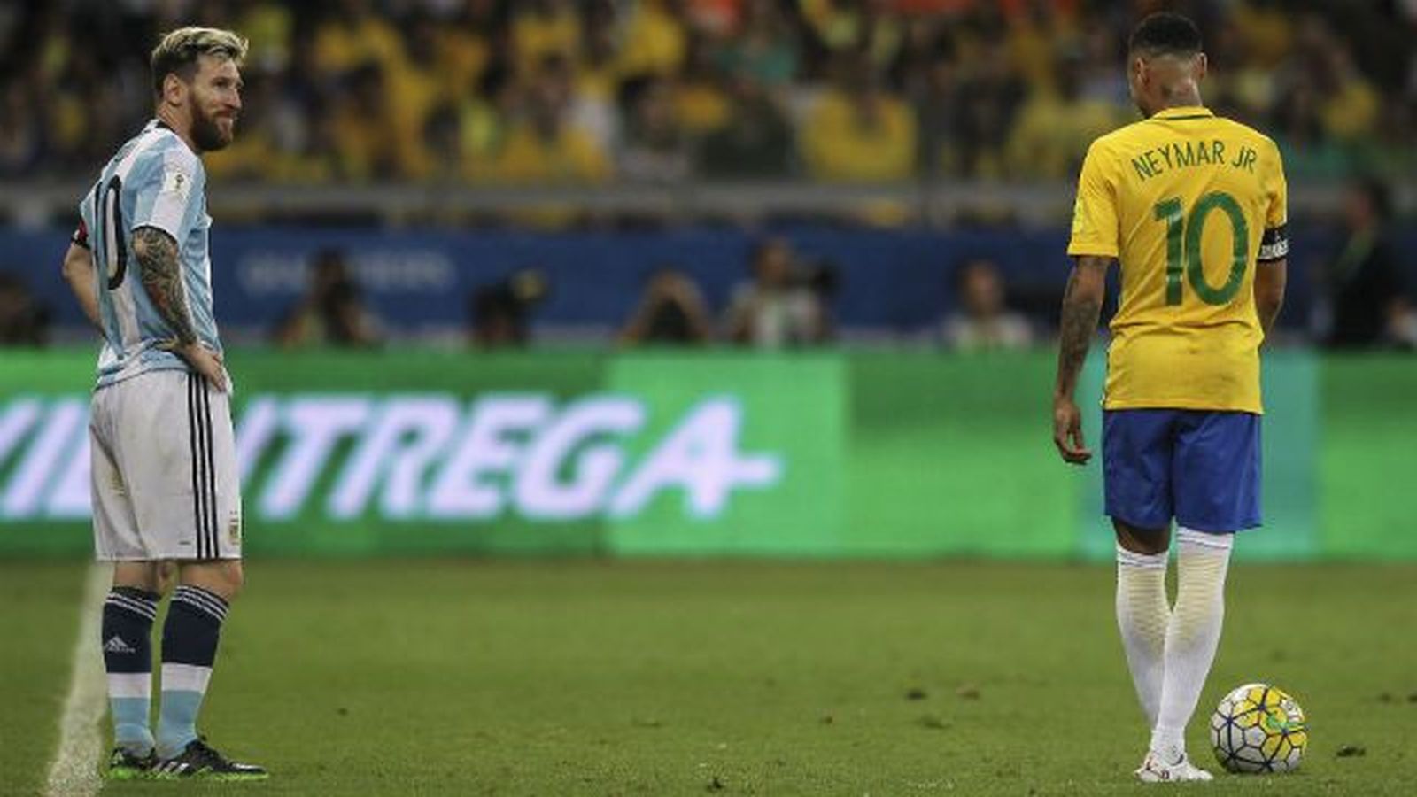 3-0. El Brasil de Neymar humilla a la Argentina de Messi