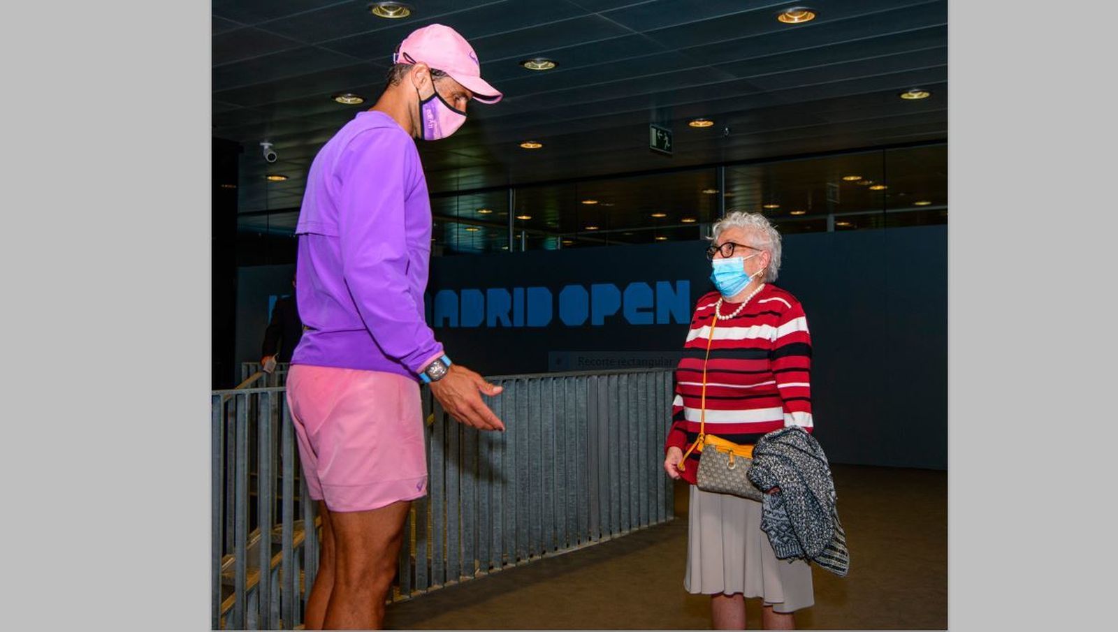 Manuela conoció a Rafa Nadal