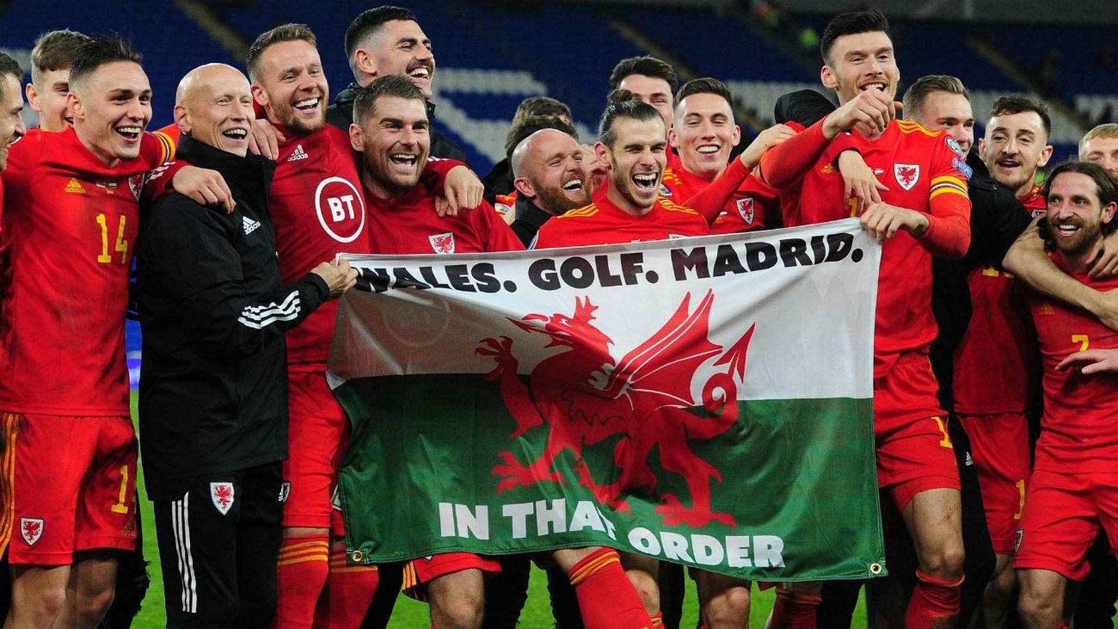 Polémica celebración de Bale con Gales