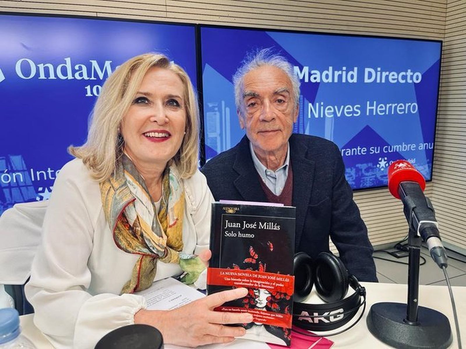 Nieves Herrero y Juan José Millás