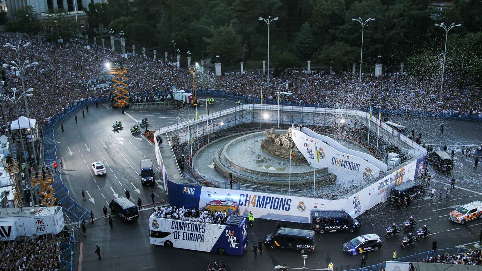 Telemadrid se vuelca con los campeones en la fiesta de la Champions