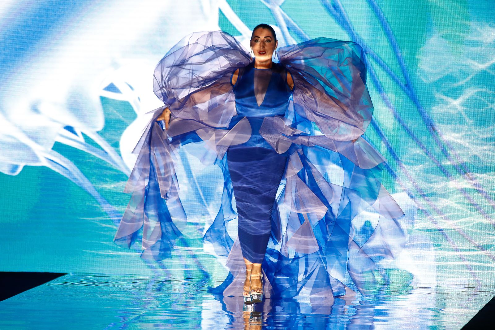 Rossy de Palma, en un momento del desfile de Andrés Sardá