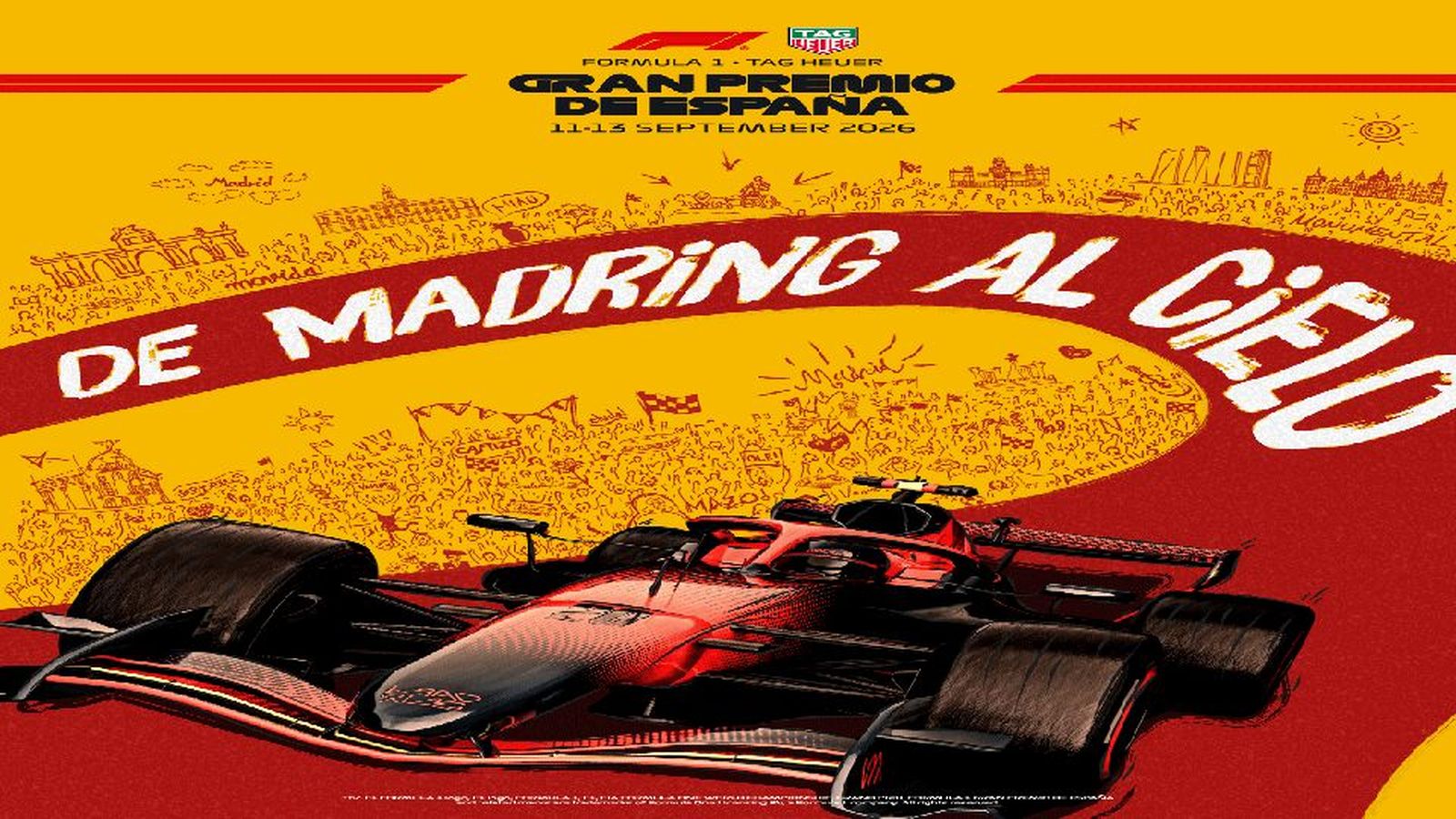 Cartel oficial del GP de Fórmula 1 en Madrid