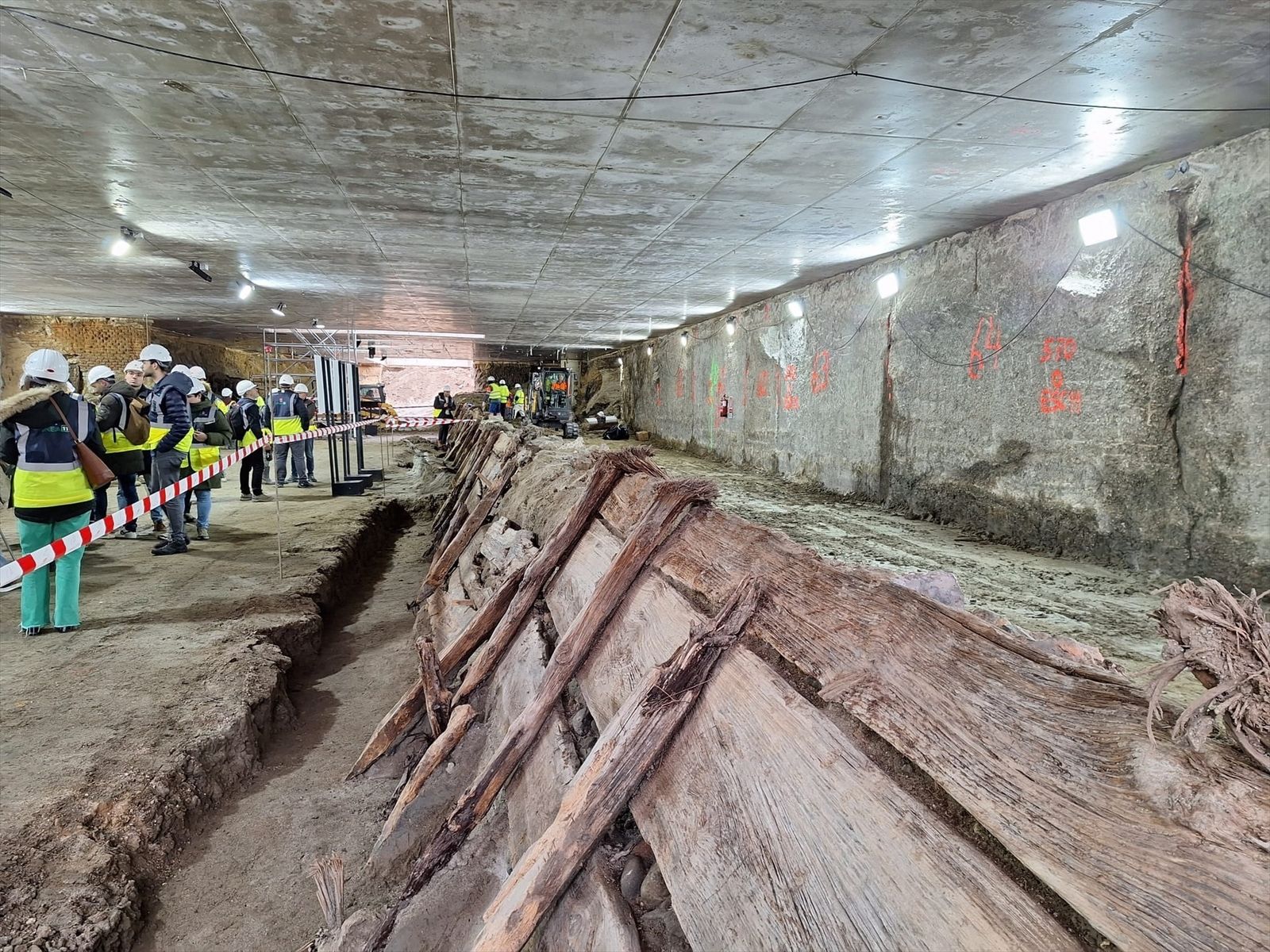 Obras de la línea 11de Metro de Madrid