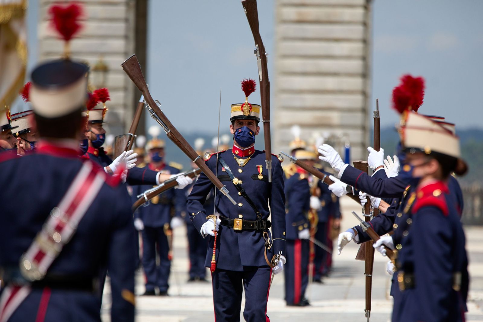 Madrid recupera el cambio de guardia en el Palacio Real