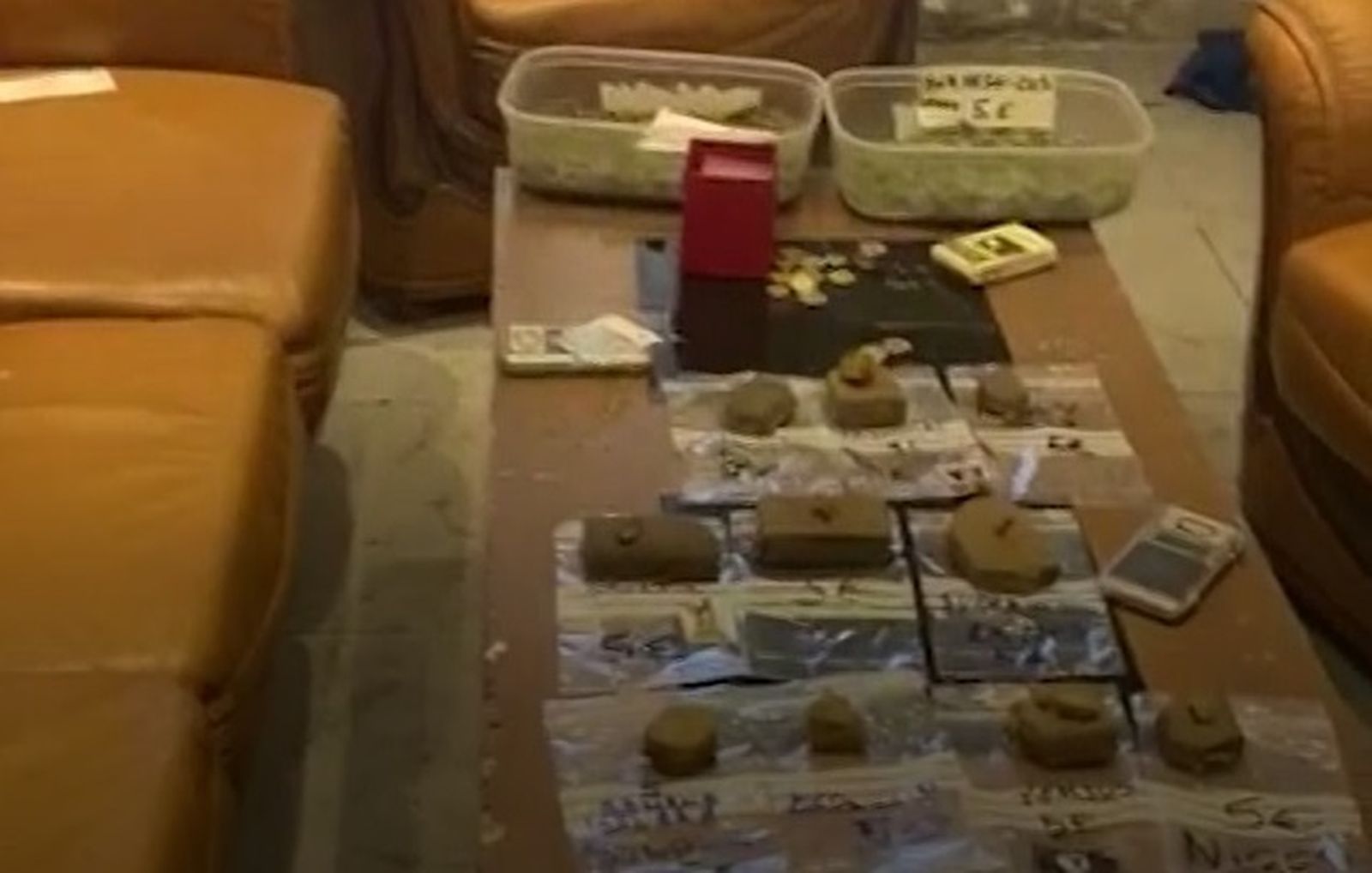 Uno de los narcopisos localizados en la operación