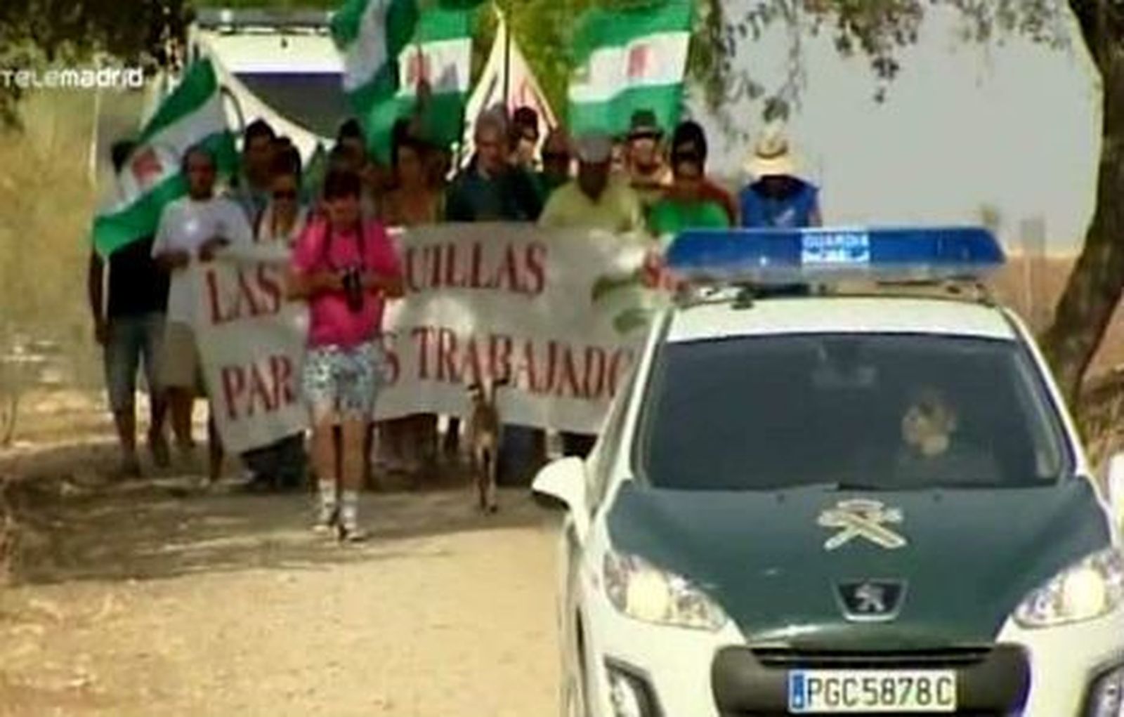 La Guardia Civil desaloja la finca ocupada por el Sindicato Andaluz de los Trabajadores
