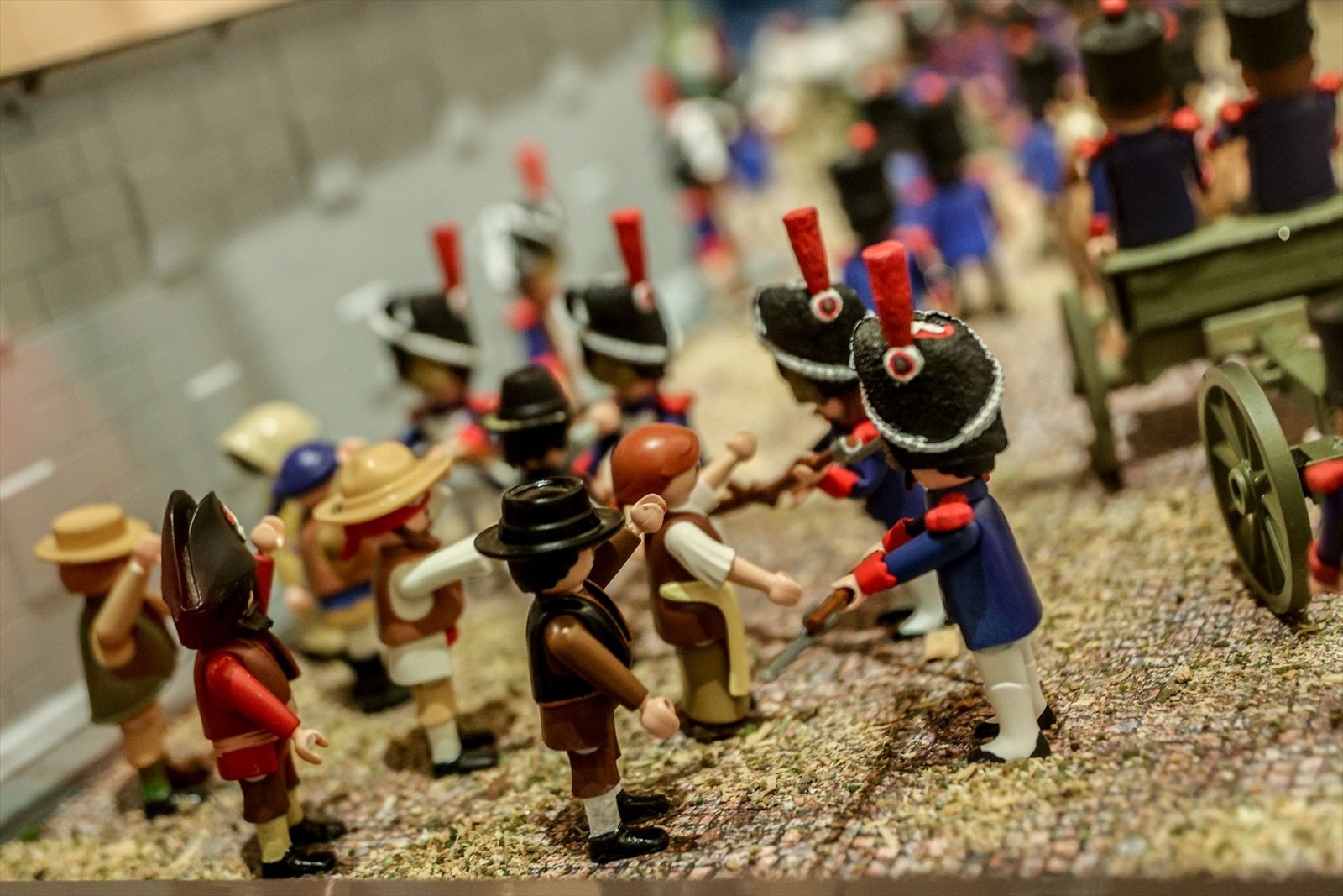 Una exposición con figuras de Playmobil (2024)