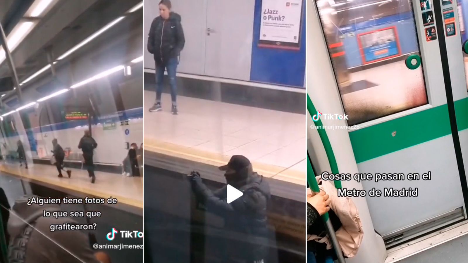 Unos grafiteros detienen un convoy de metro de la línea 10 para pintarlo