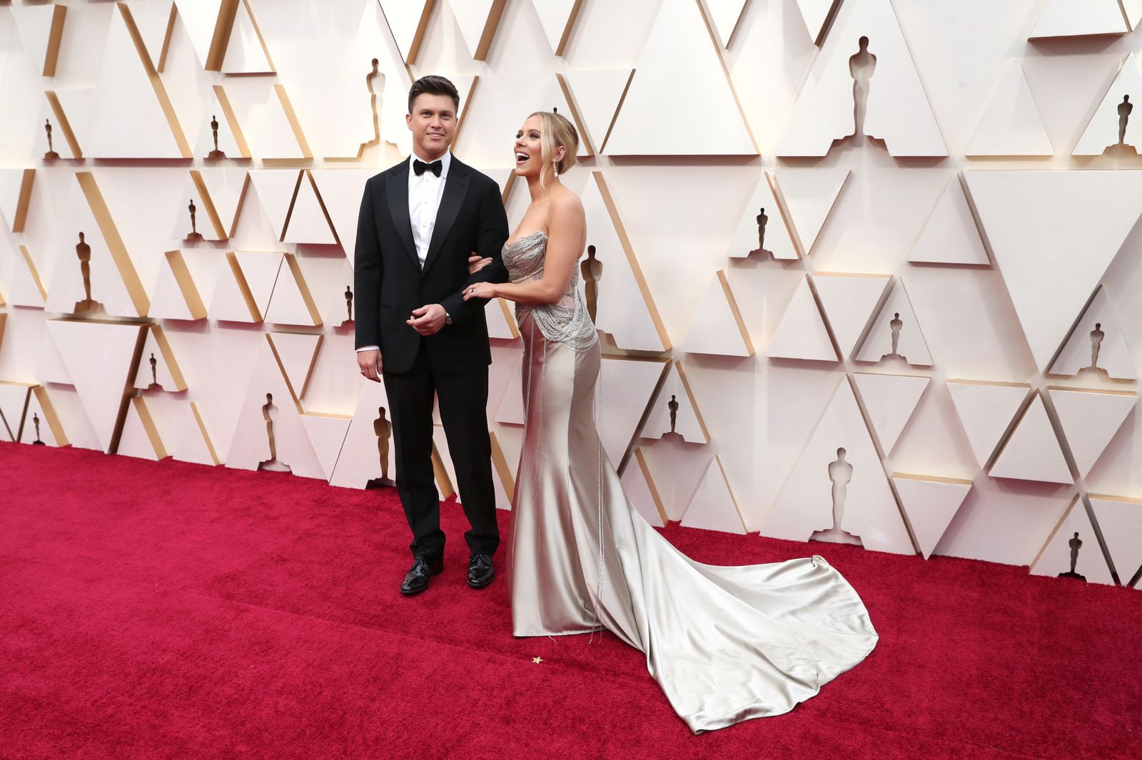 Scarlett Johansson y Colin Jost