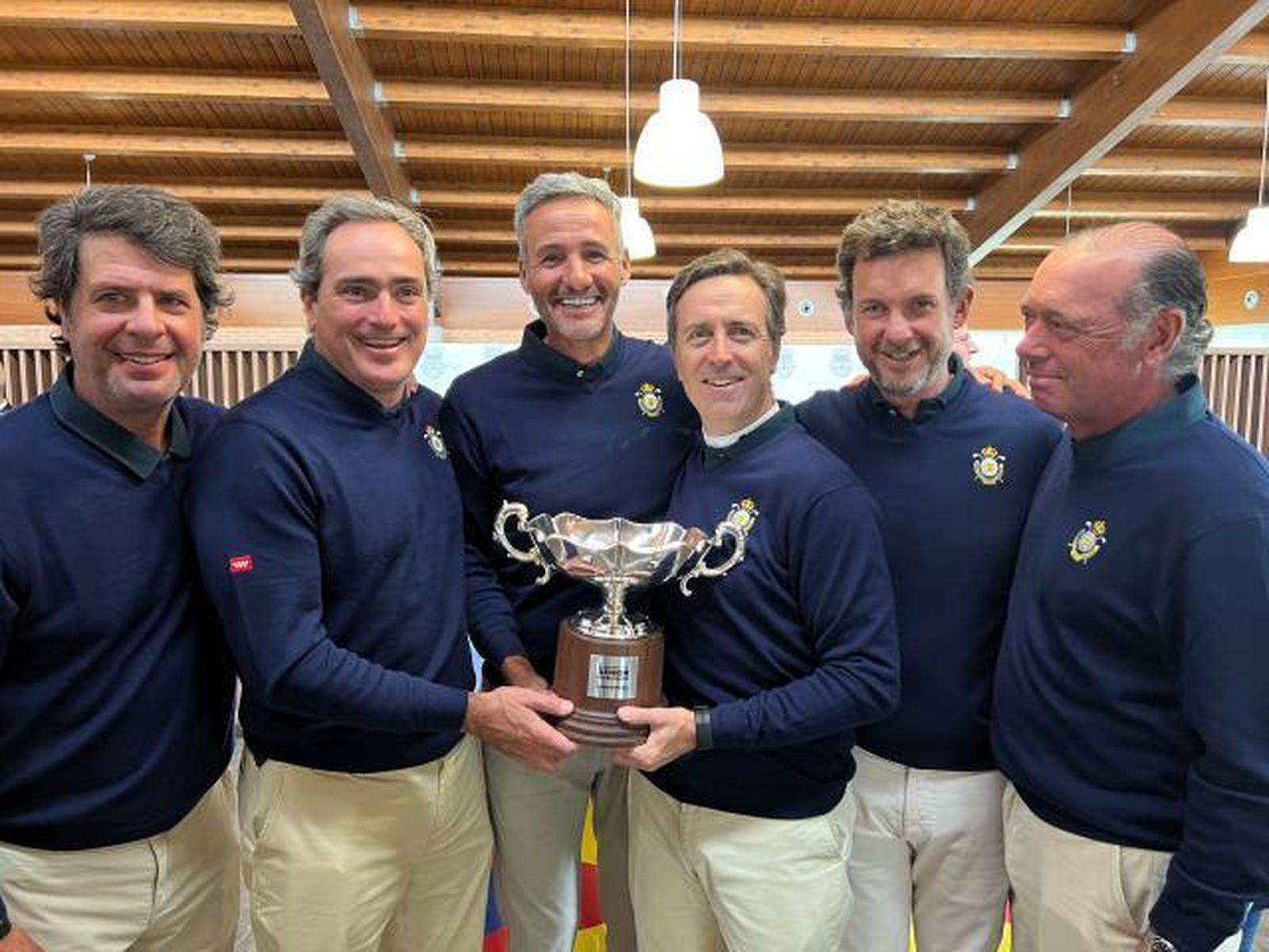 Equipo madrileño senior masculino de golf