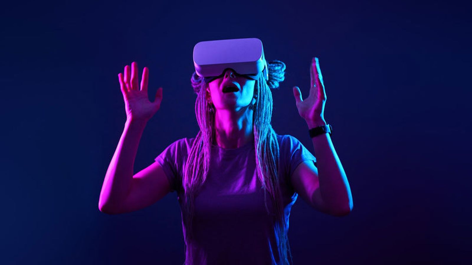 Jugadora en Virtual Arena
