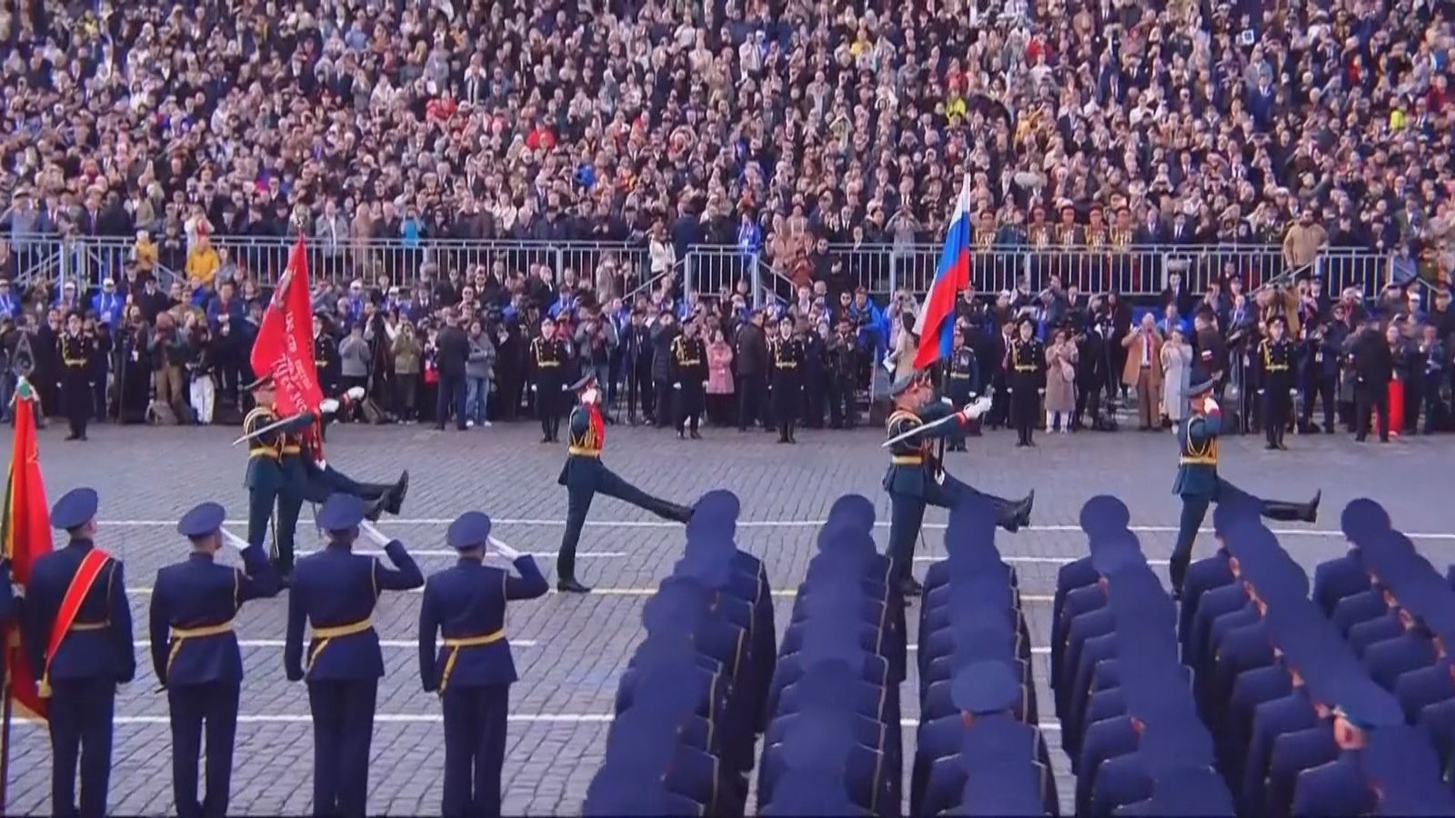 Putin y Xi Jinping presidente el desfile militar en la Plaza Roja por el 80 aniversario de la derrota de los nazis