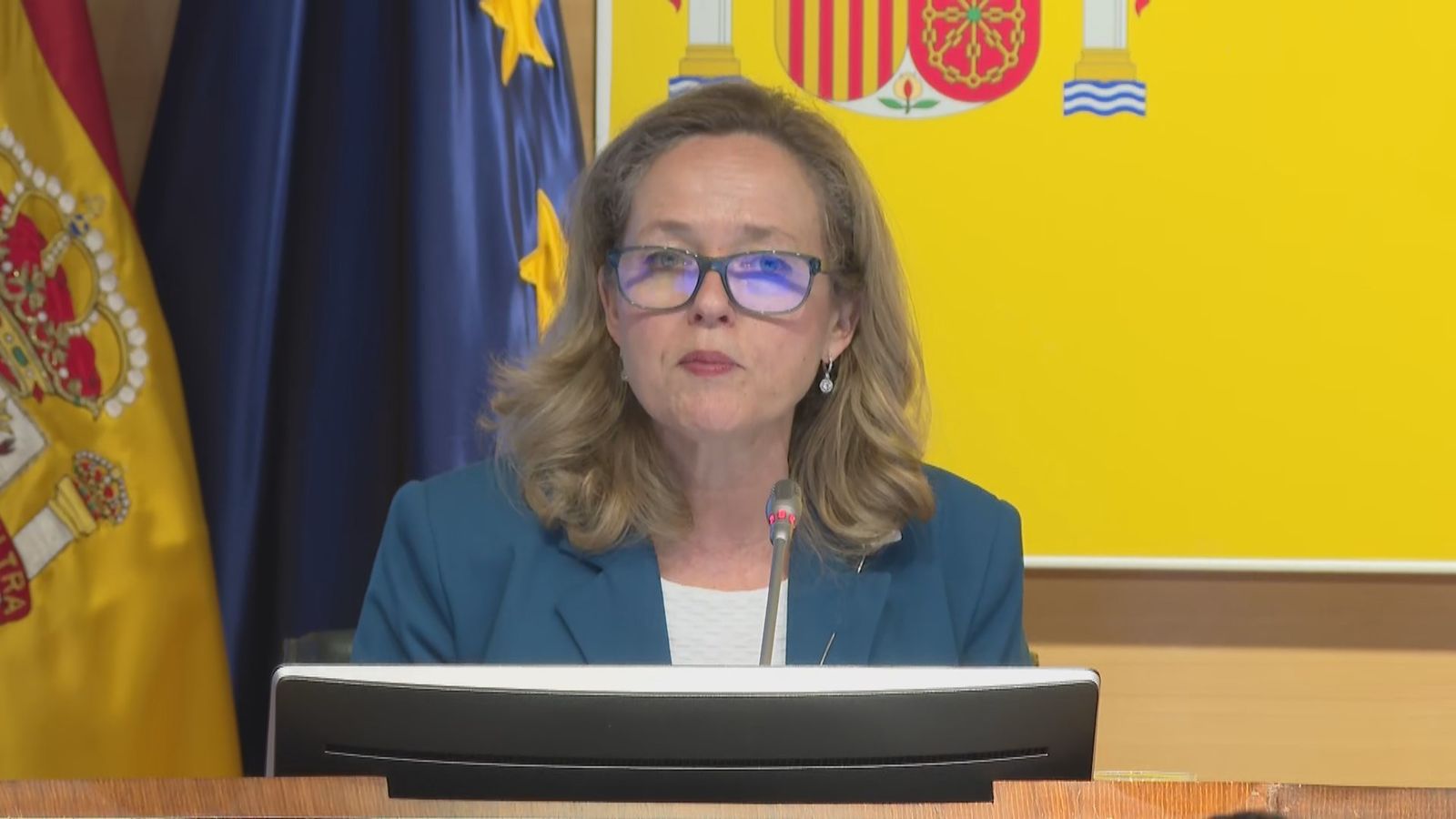 La vicepresidenta primera y ministra de Asuntos Económicos, Nadia Calviño