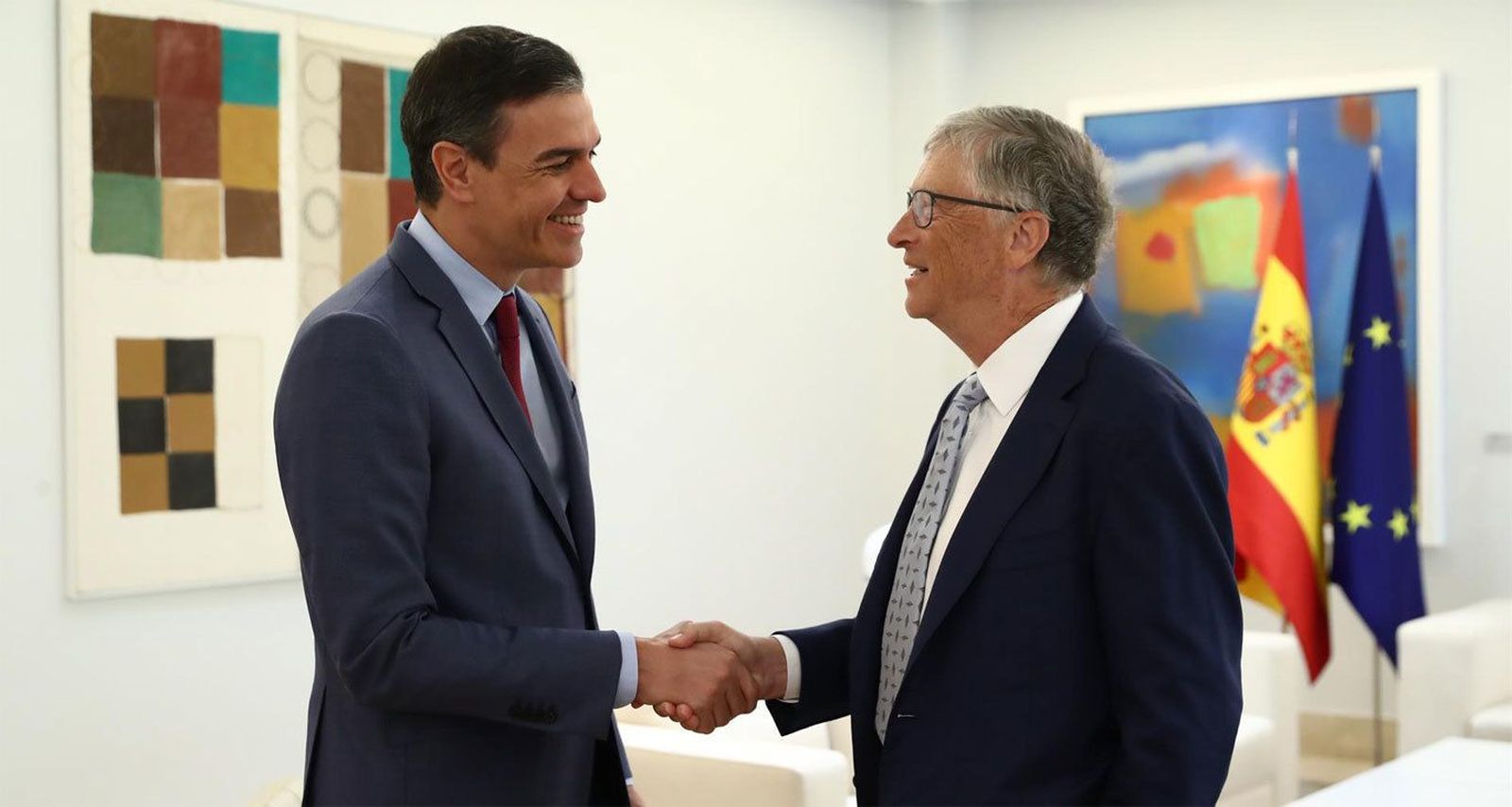 Sánchez y Calviño se reúnen con Bill Gates