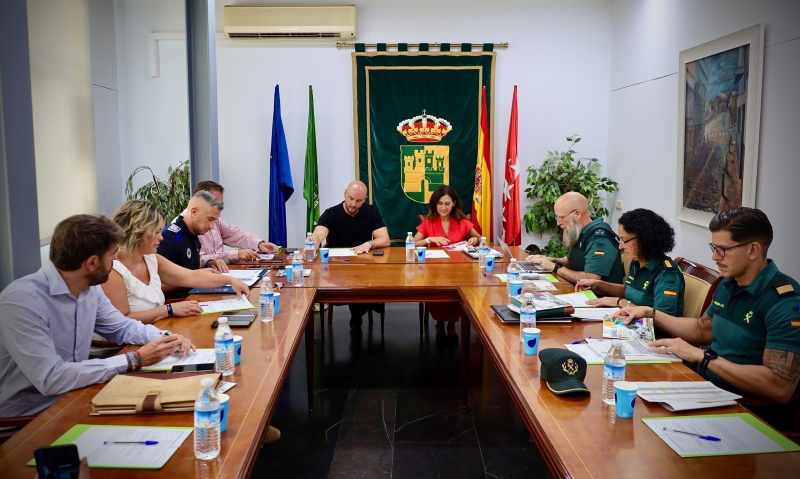 Junta Local de Seguridad celebrada en el Ayuntamiento de Serranillos del Valle