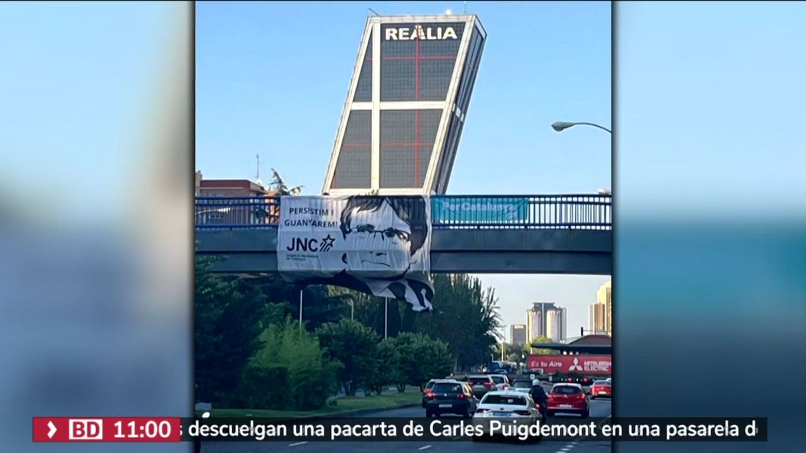 Pancarta Puigdemont