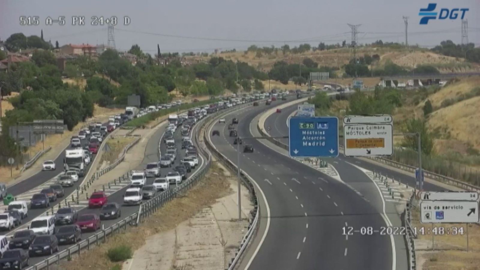 Gran operación salida con motivo del Puente de agosto