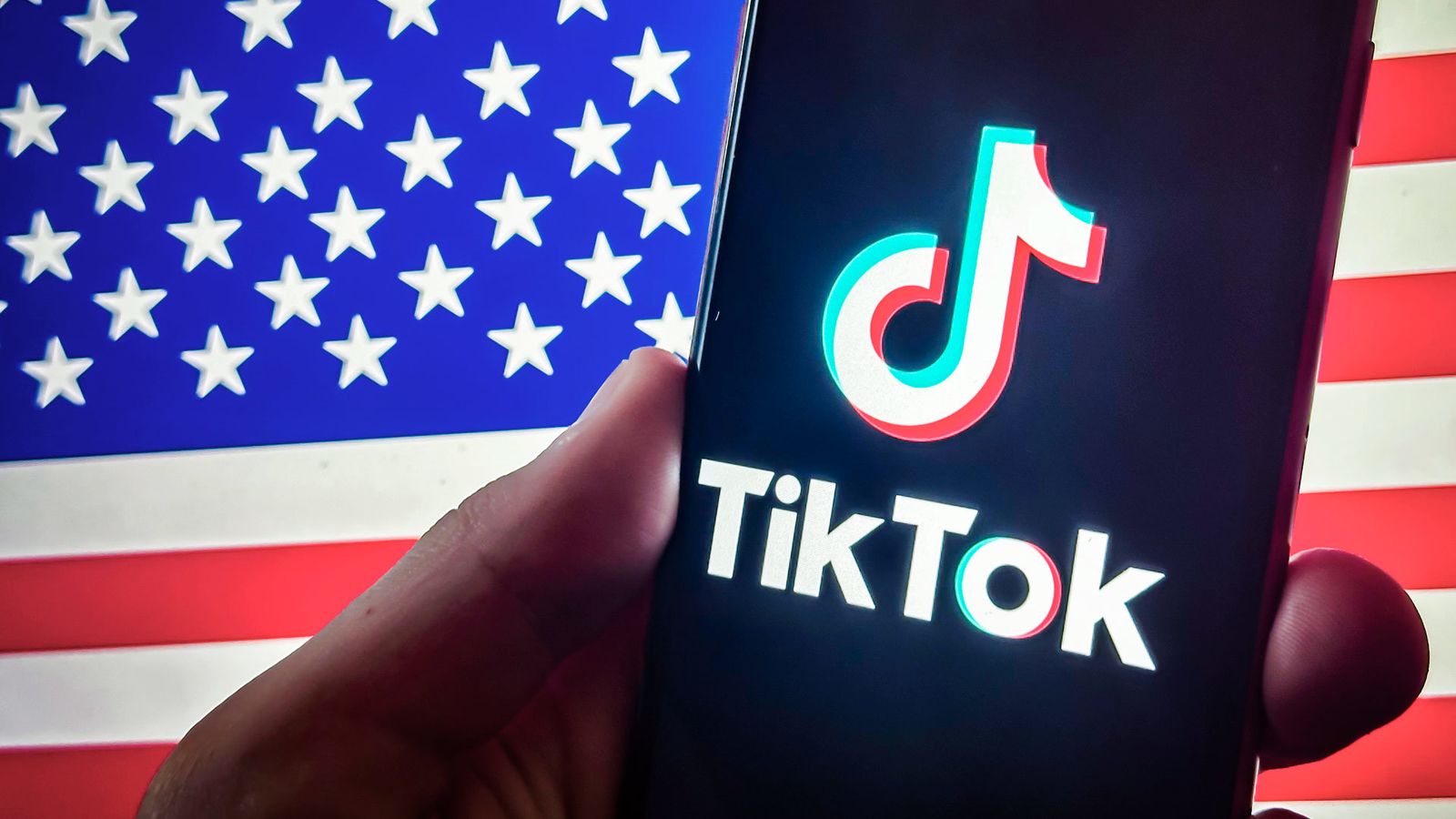 Aplicación de TikTok en un móvil