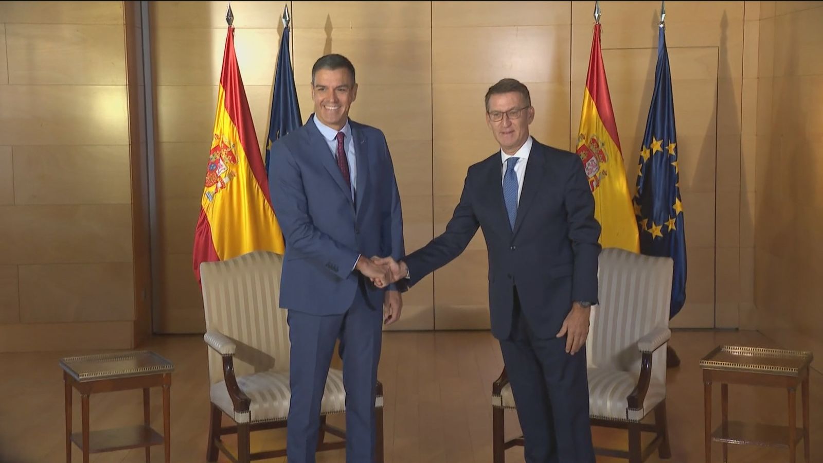 Reunión entre Feijóo y Sánchez sin avances